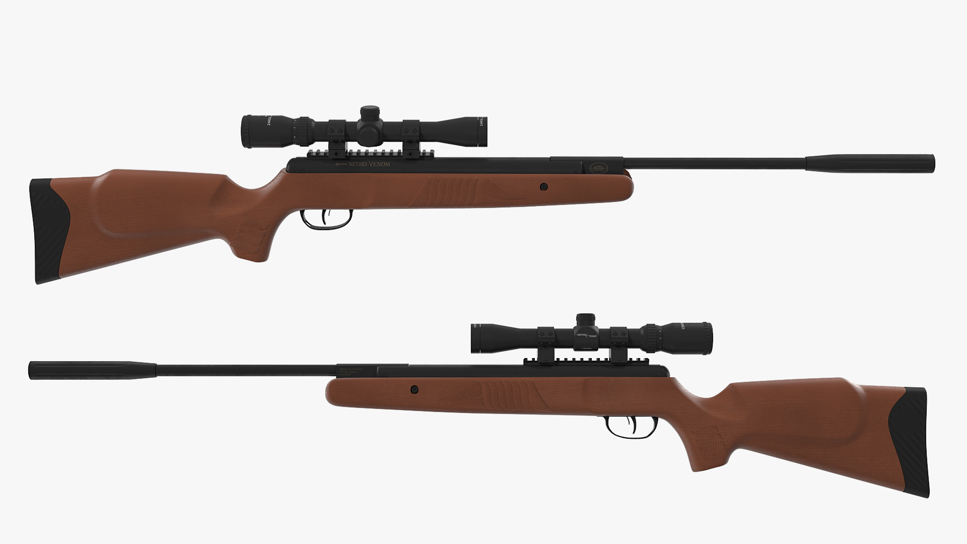 3D model Crosman Nitro Venom Break Barrel Air Rifle with Scope Rigged