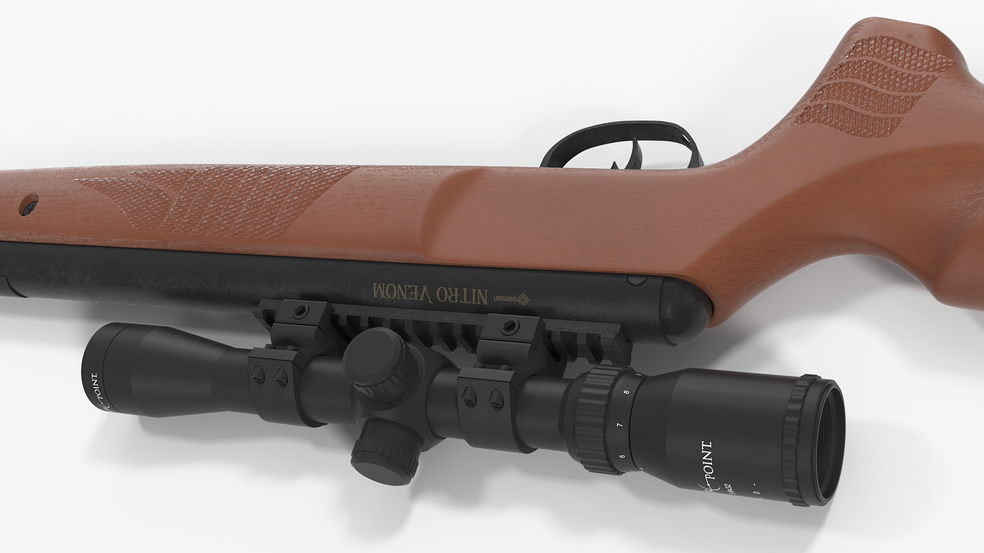 3D model Crosman Nitro Venom Break Barrel Air Rifle with Scope Rigged