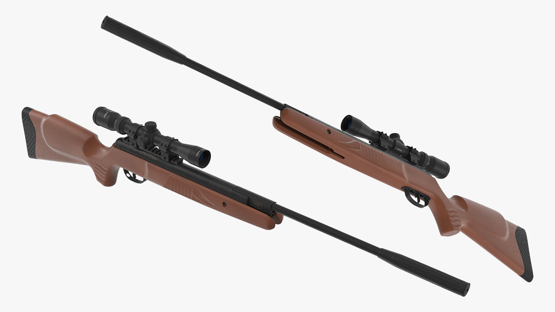 3D model Crosman Nitro Venom Break Barrel Air Rifle with Scope Rigged