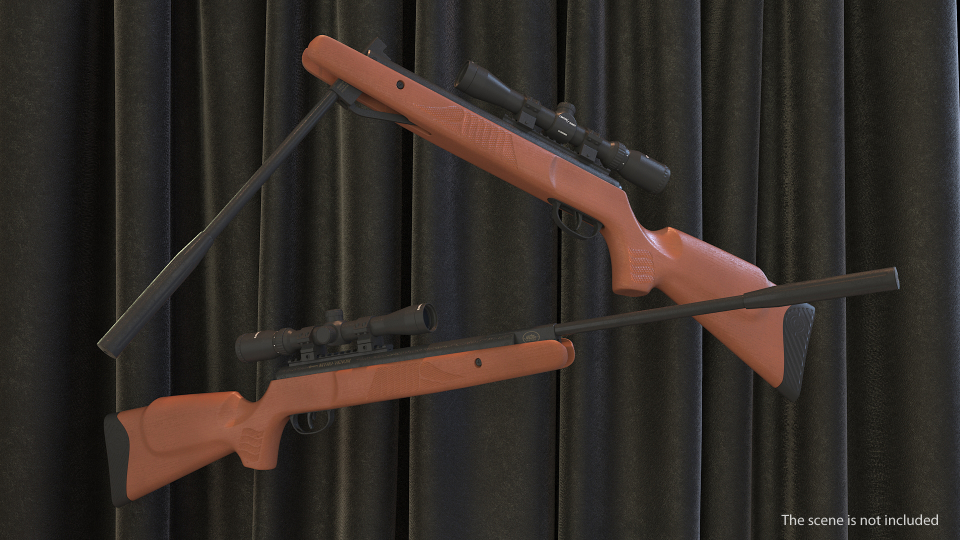 3D model Crosman Nitro Venom Break Barrel Air Rifle with Scope Rigged