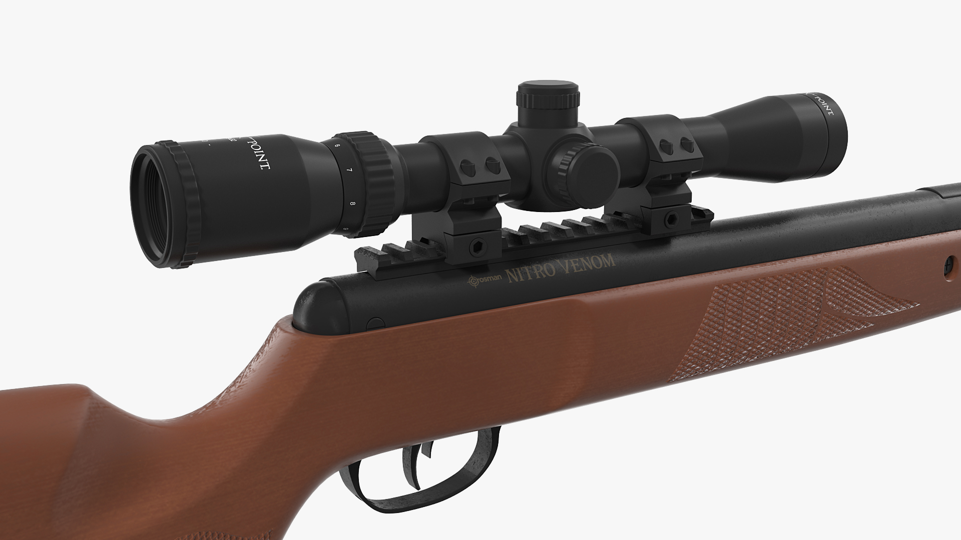 3D model Crosman Nitro Venom Break Barrel Air Rifle with Scope Rigged
