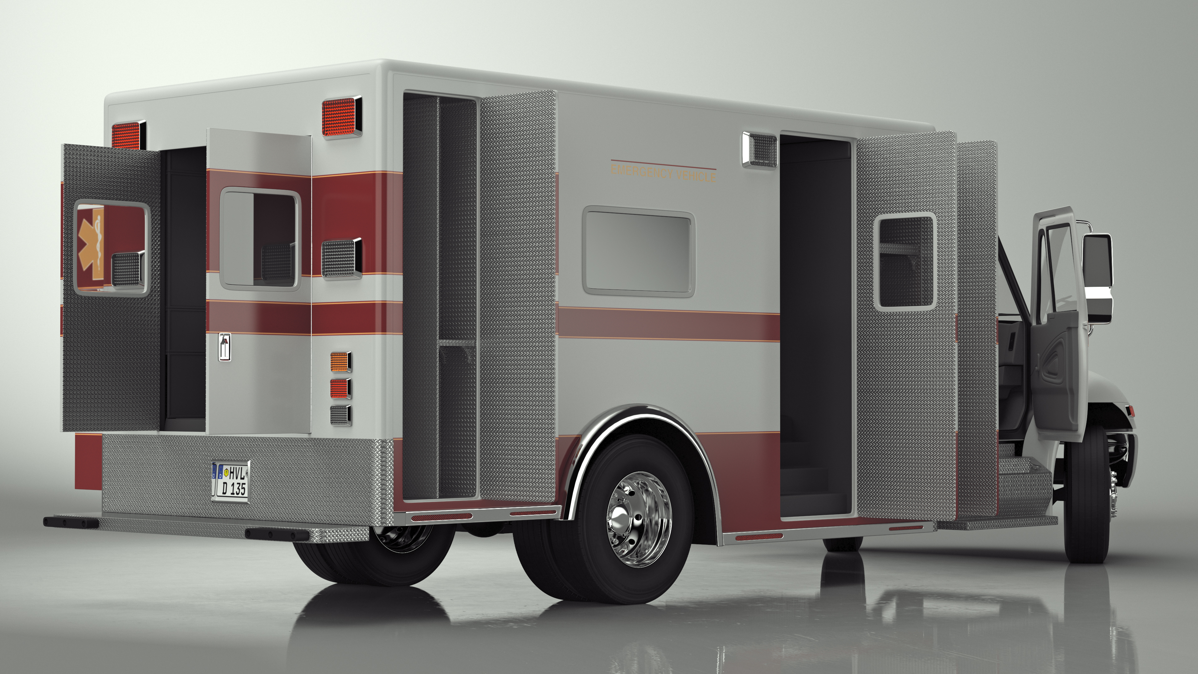 International Durastar ALS Unit Rigged for Maya 3D