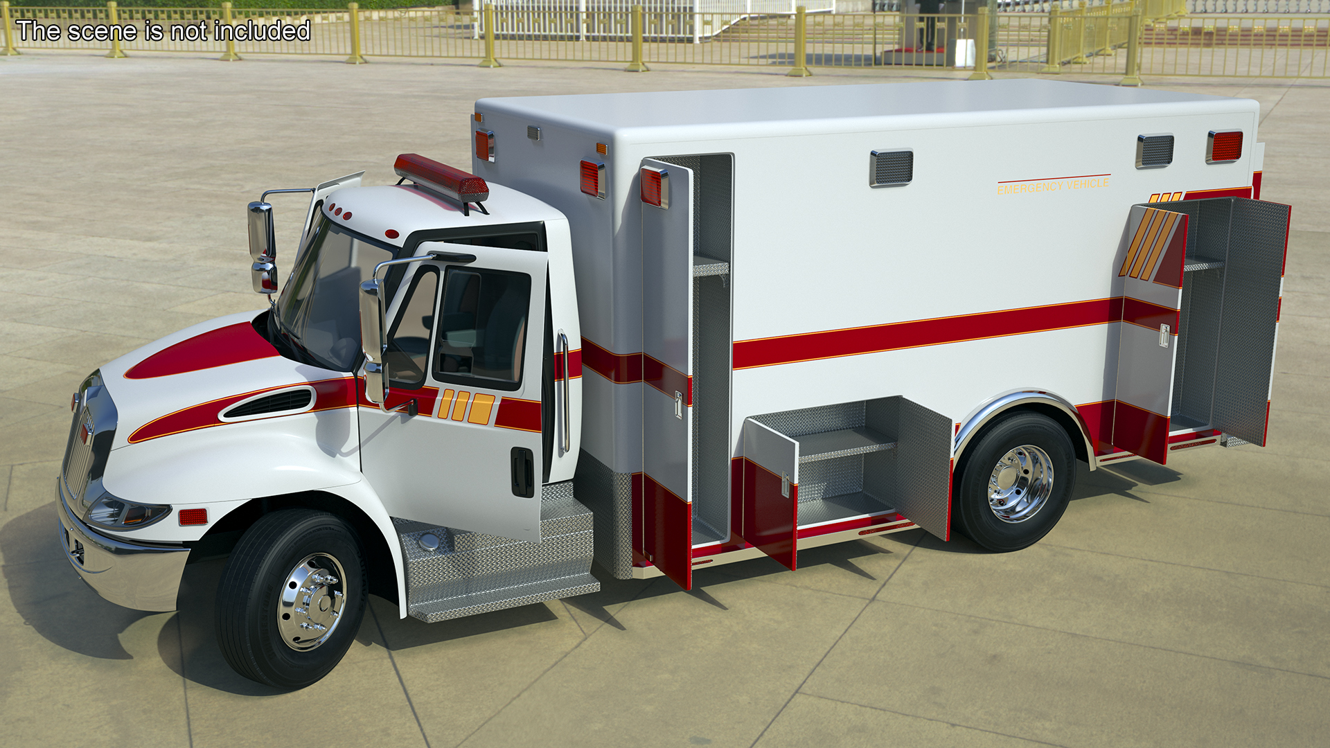 International Durastar ALS Unit Rigged for Maya 3D