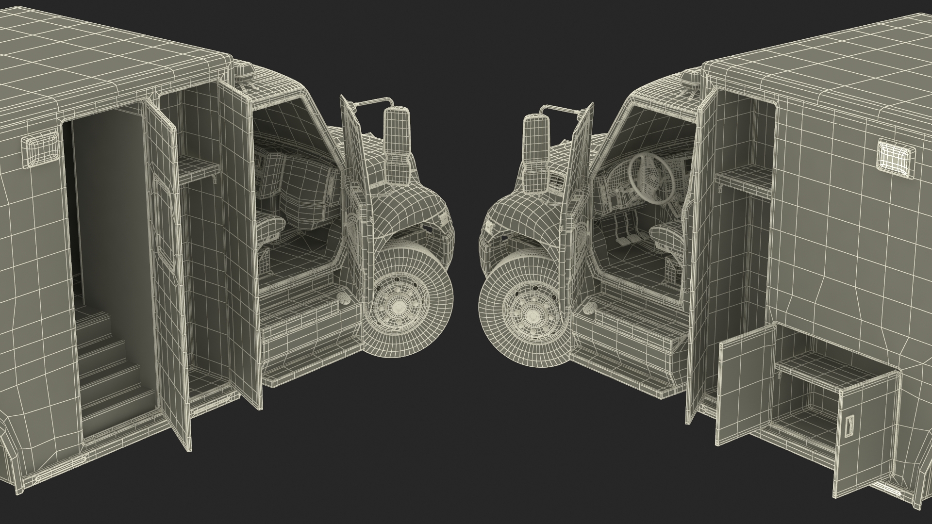 International Durastar ALS Unit Rigged for Maya 3D