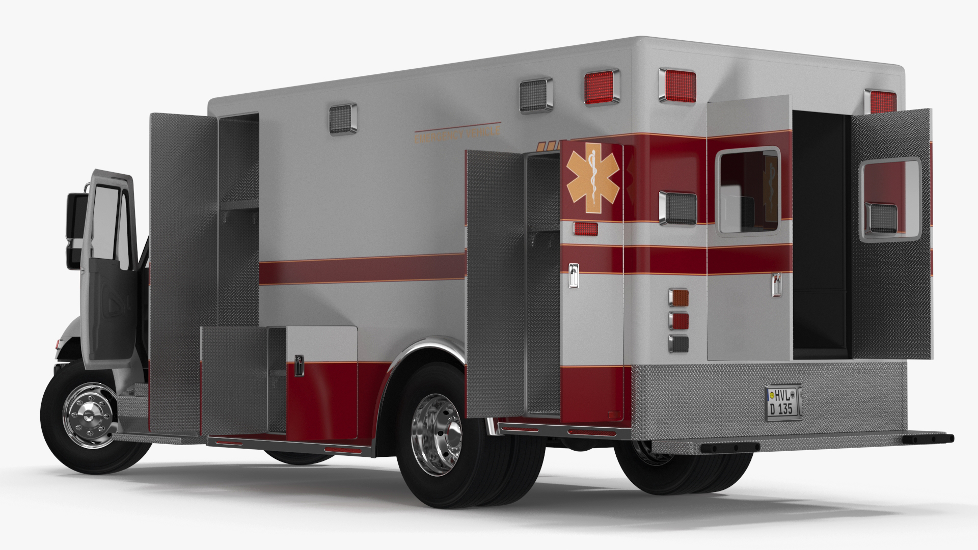 International Durastar ALS Unit Rigged for Maya 3D