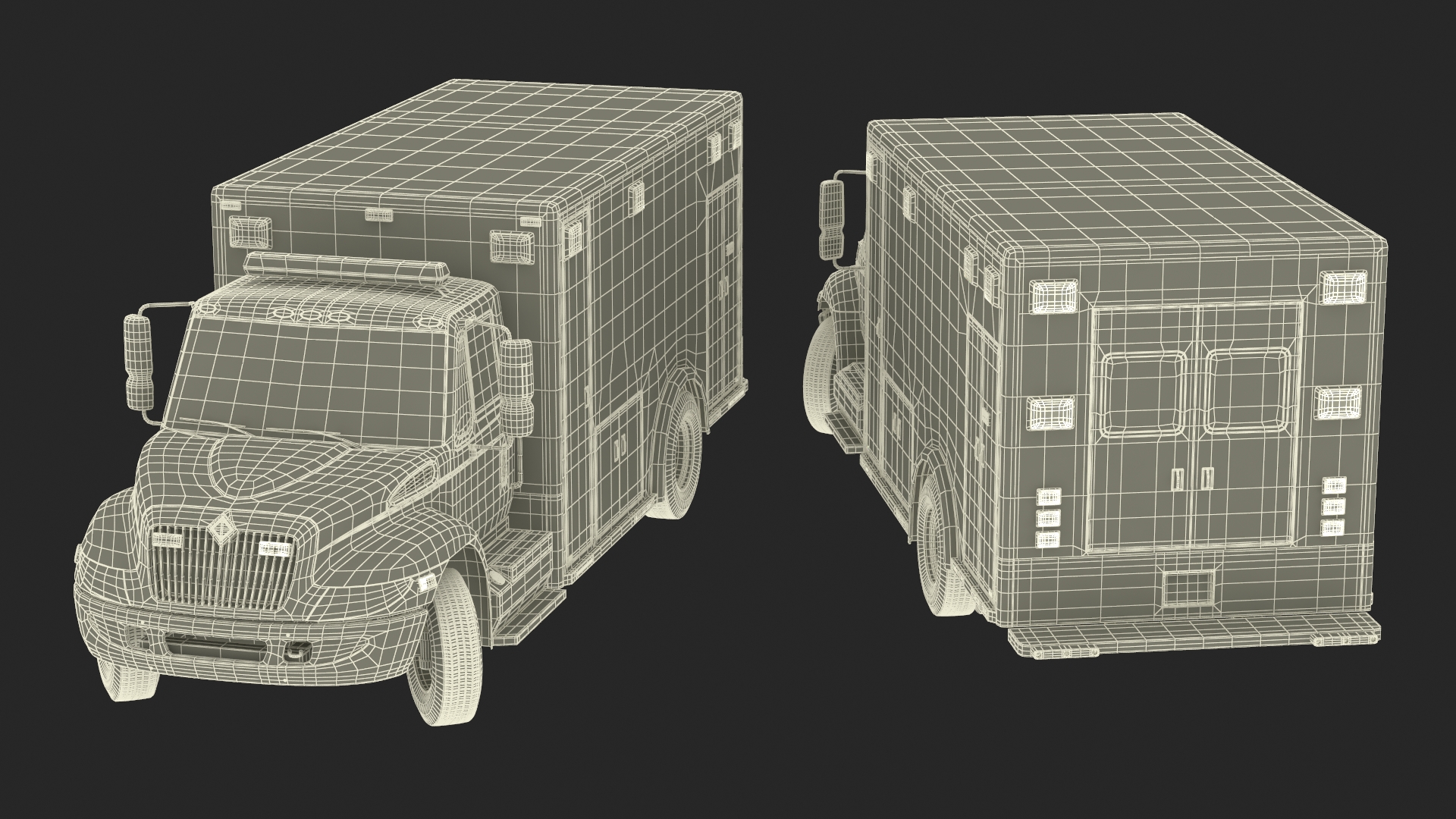 International Durastar ALS Unit Rigged for Maya 3D