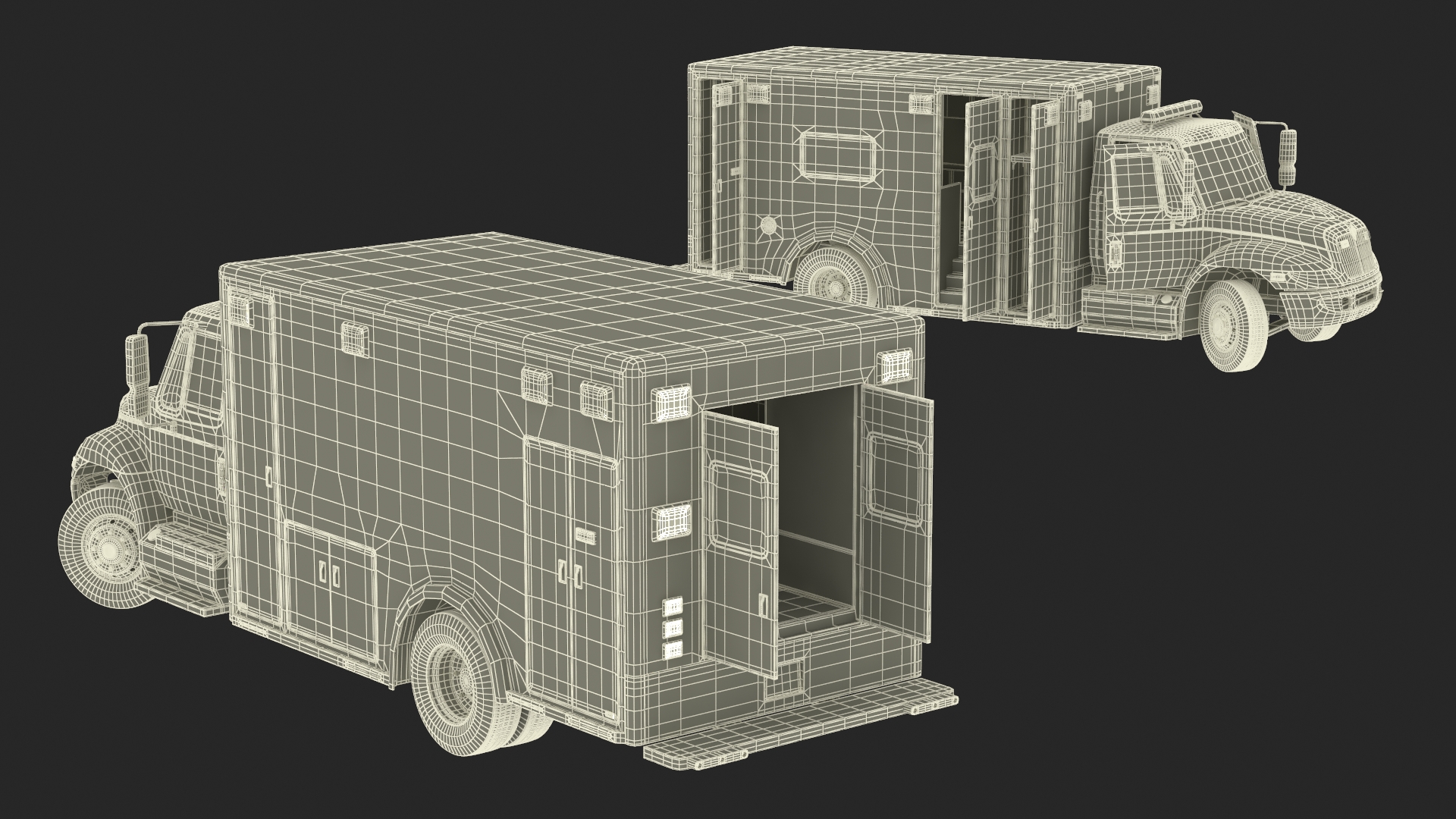 International Durastar ALS Unit Rigged for Maya 3D