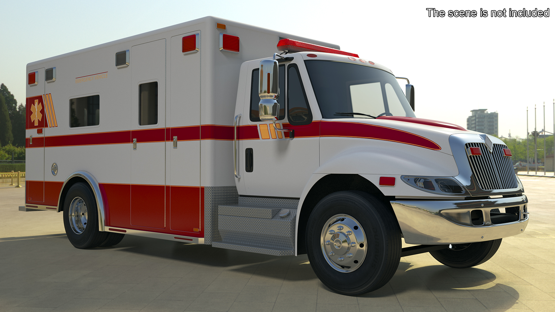 International Durastar ALS Unit Rigged for Maya 3D