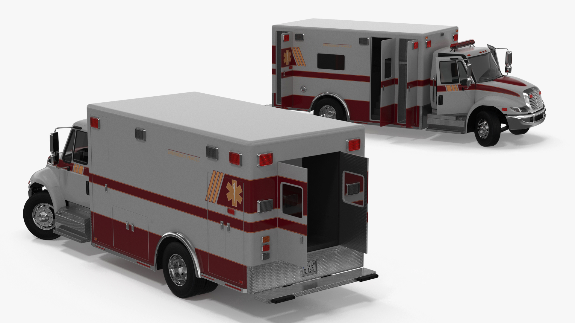 International Durastar ALS Unit Rigged for Maya 3D
