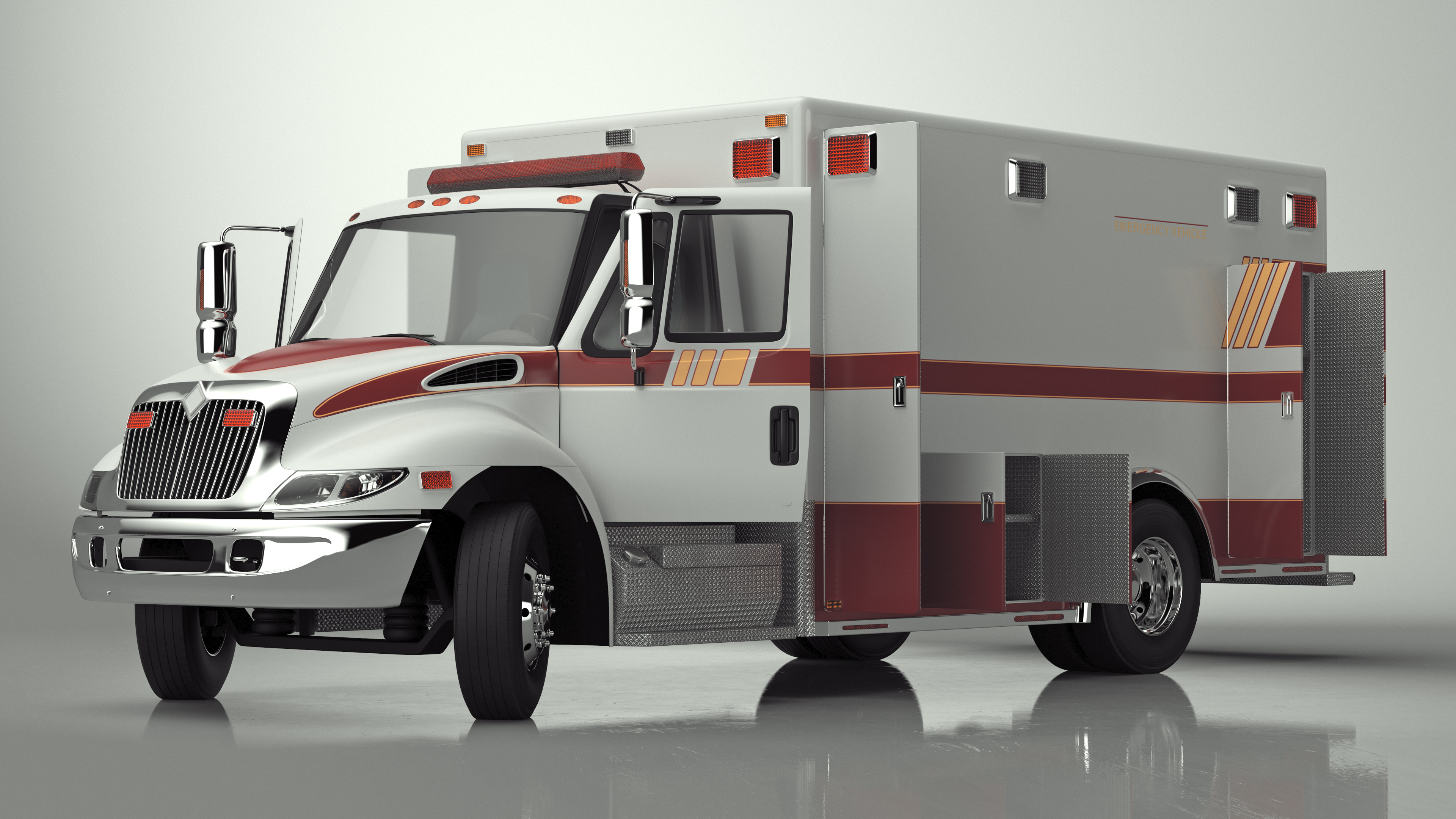 International Durastar ALS Unit Rigged for Maya 3D
