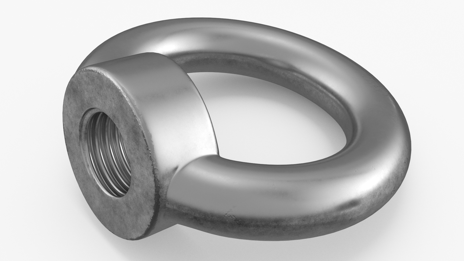 3D Chromed Steel Screw Kit model
