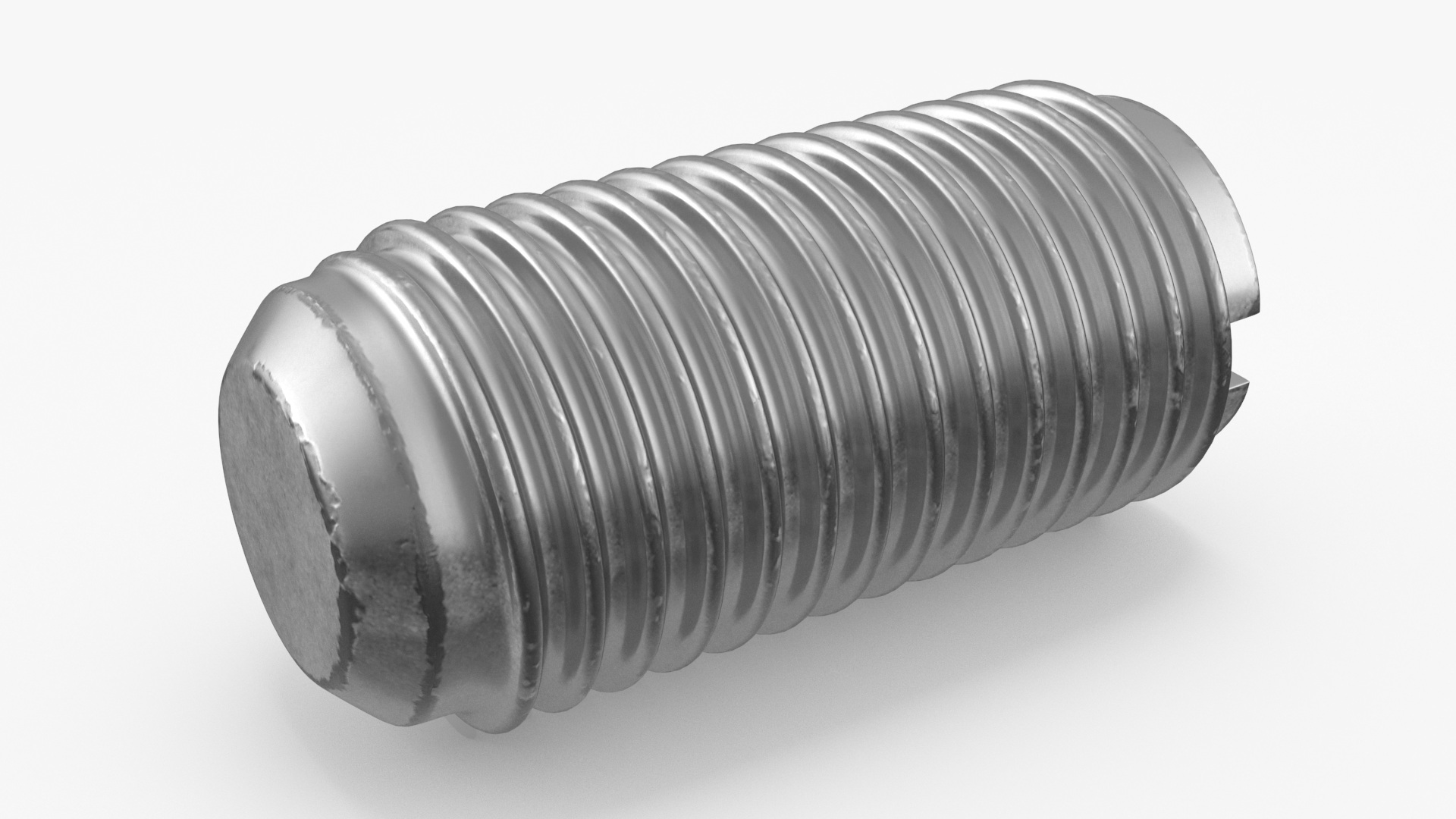 3D Chromed Steel Screw Kit model