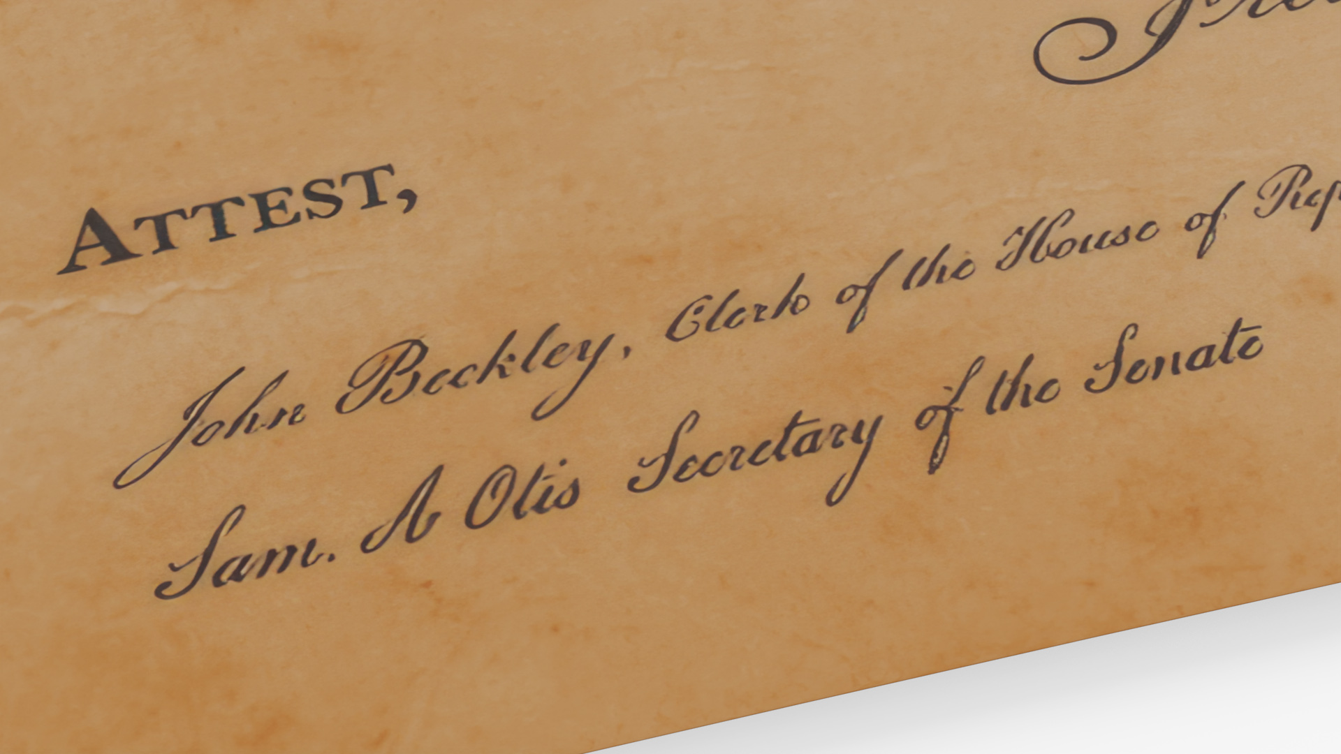 United States Bill of Rights Manuscript - view 5