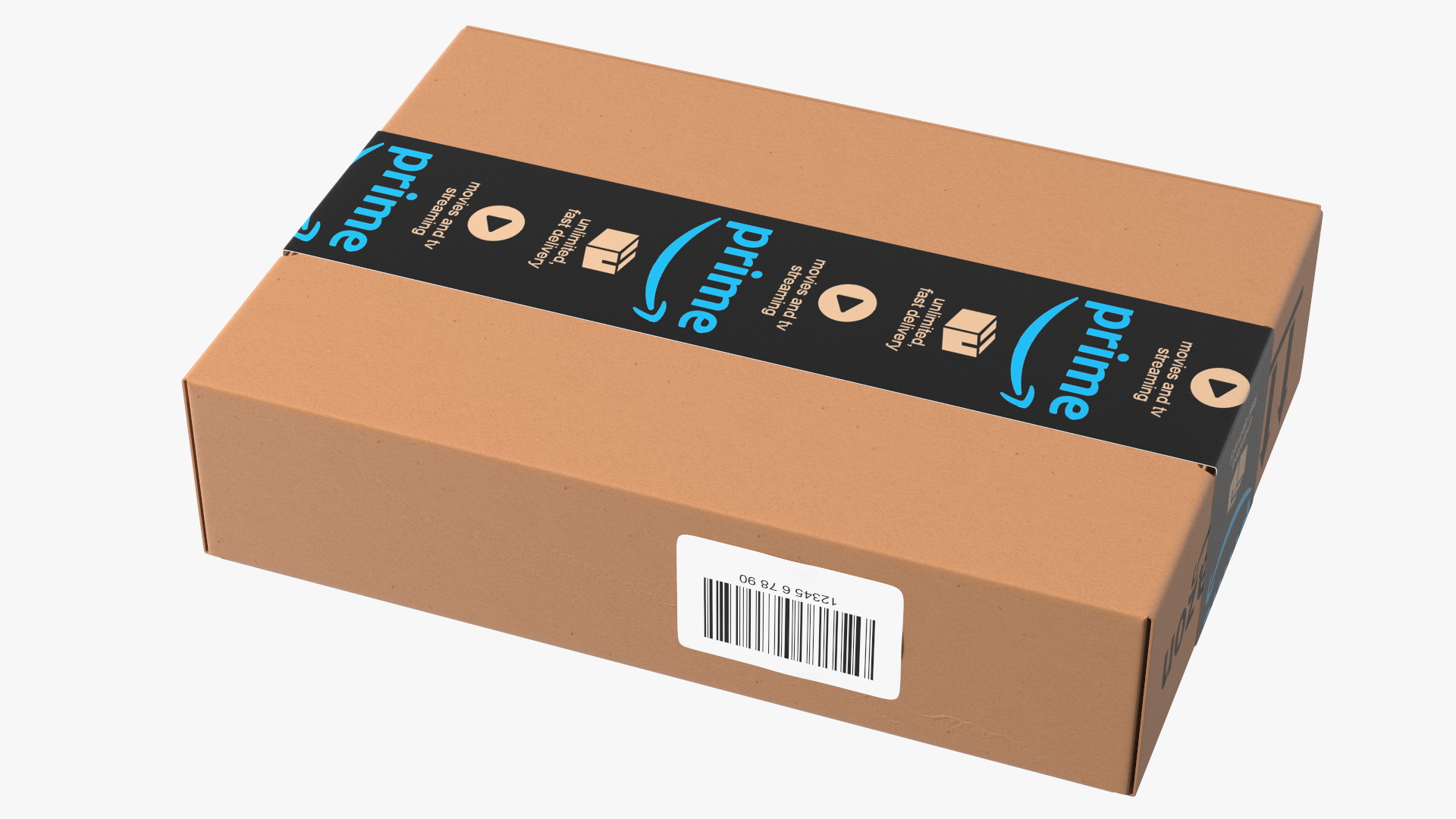 3D Amazon Parcels Box 26x18x7