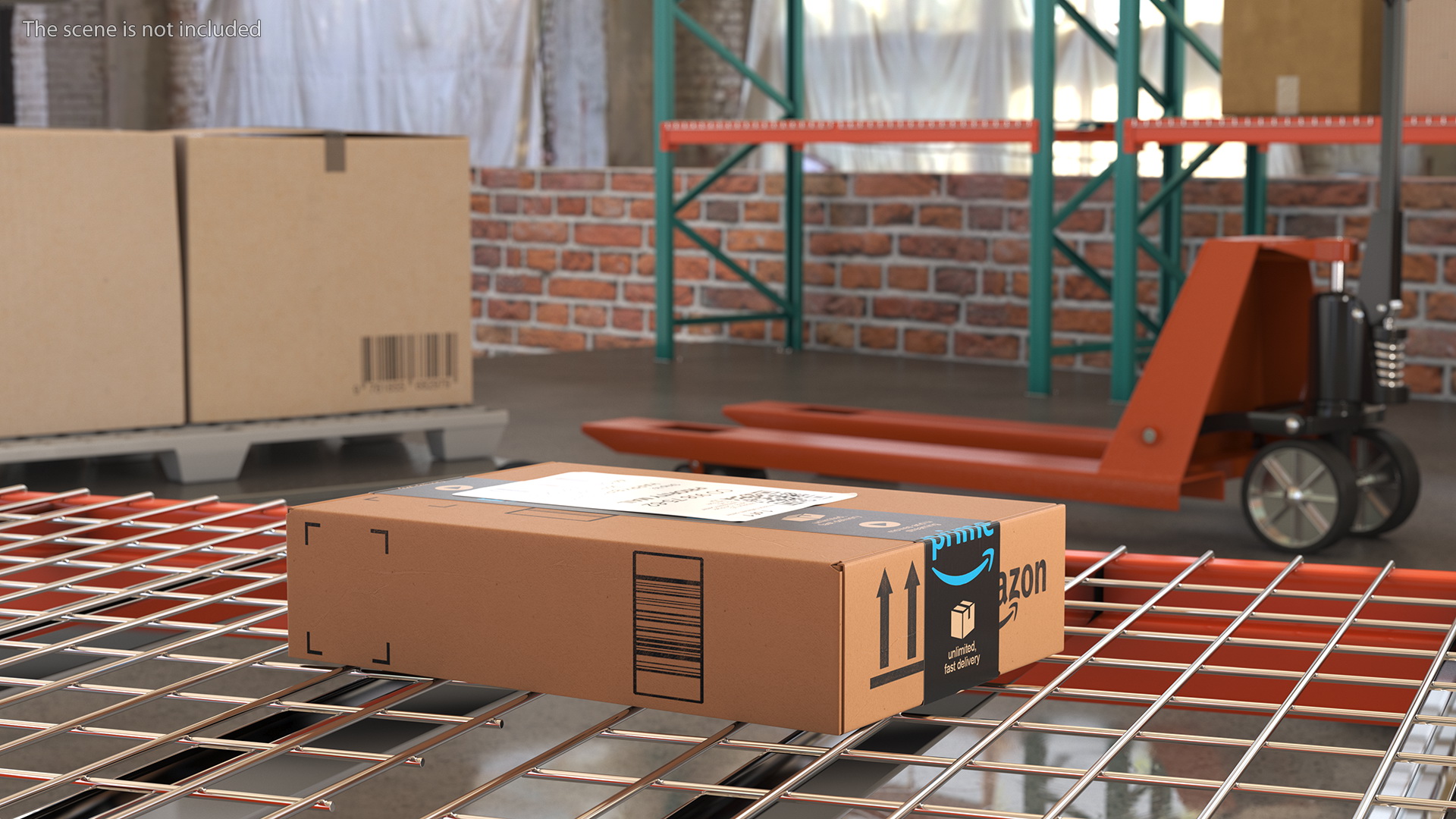 3D Amazon Parcels Box 26x18x7