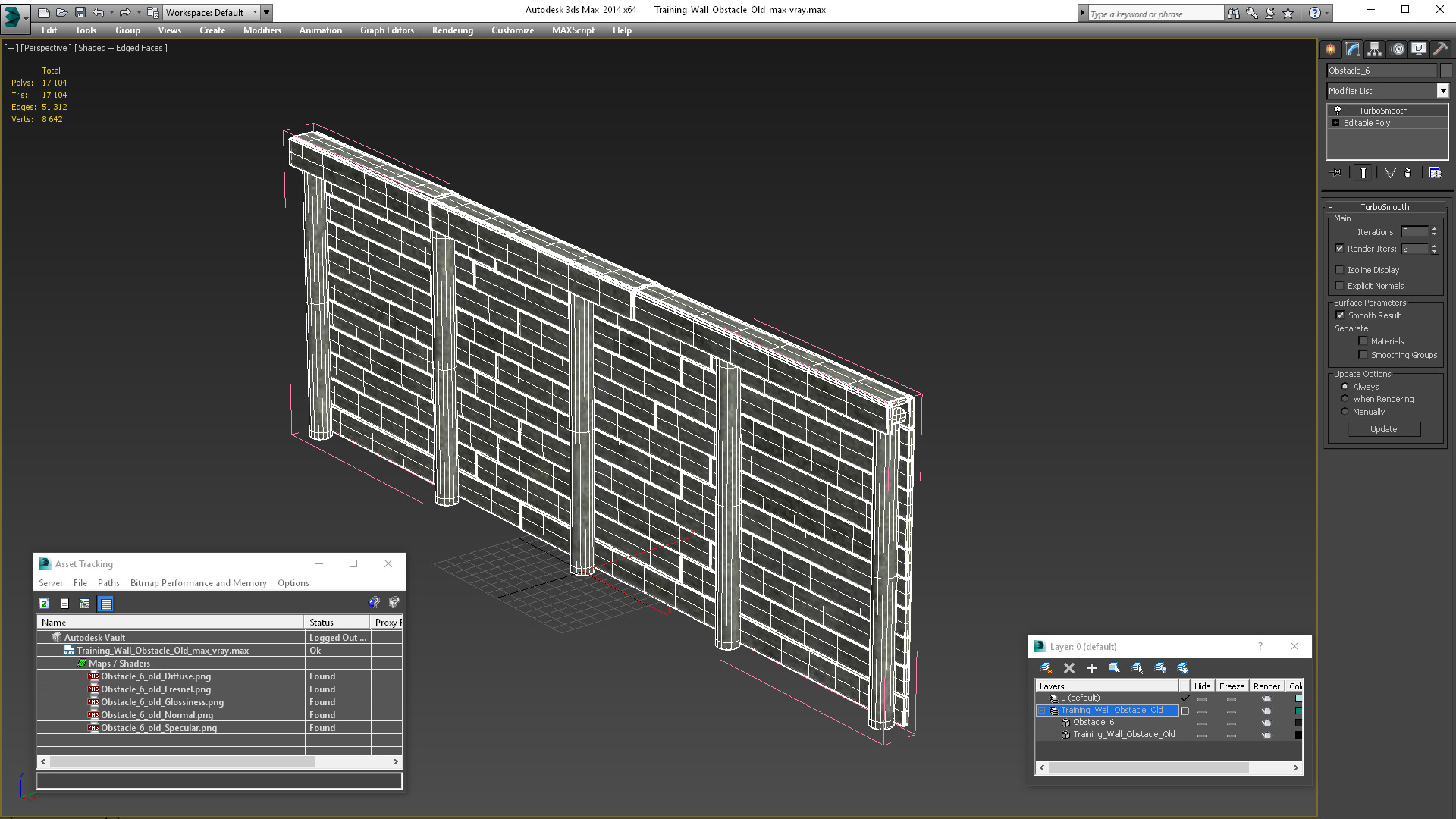 3D Training Wall Obstacle Old