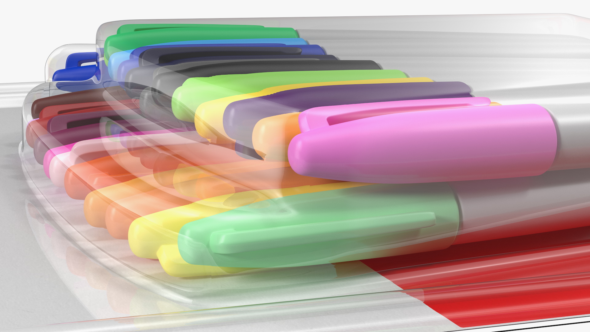 3D Permanent Markers 24 Assorted Colors