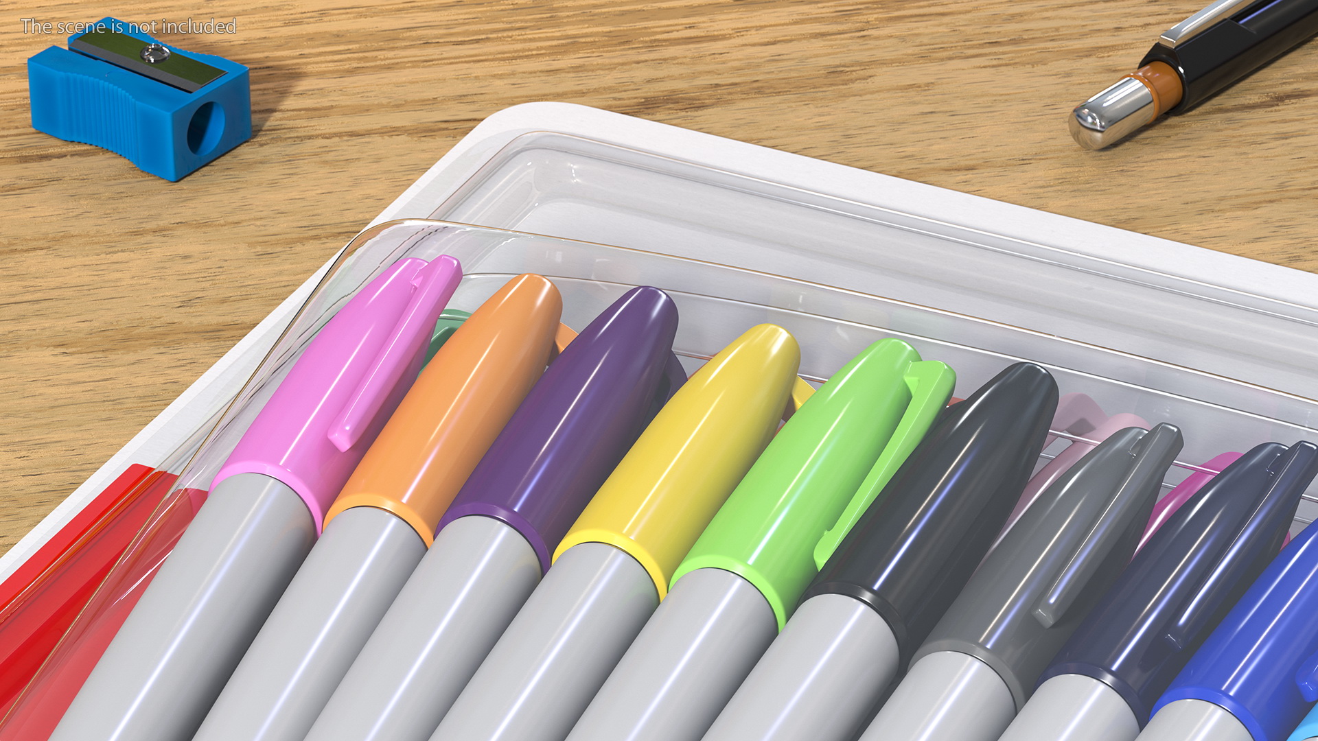3D Permanent Markers 24 Assorted Colors