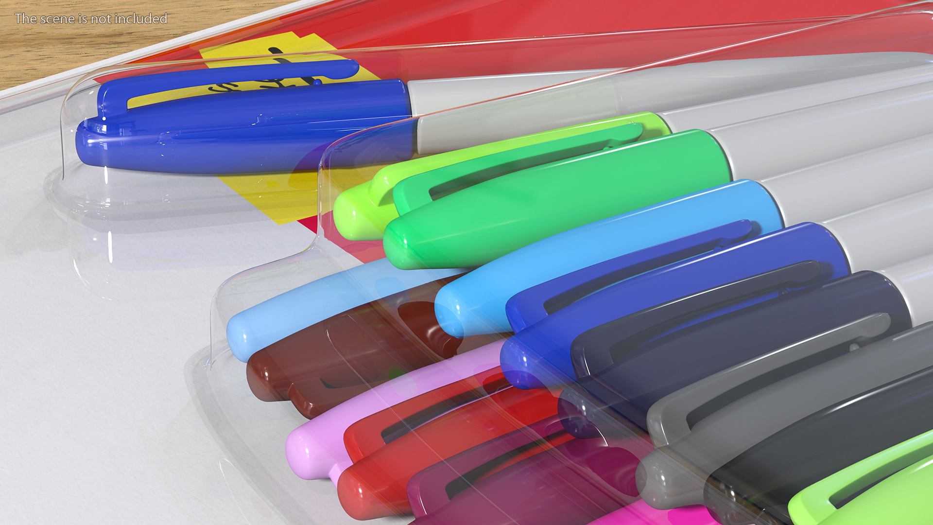 3D Permanent Markers 24 Assorted Colors