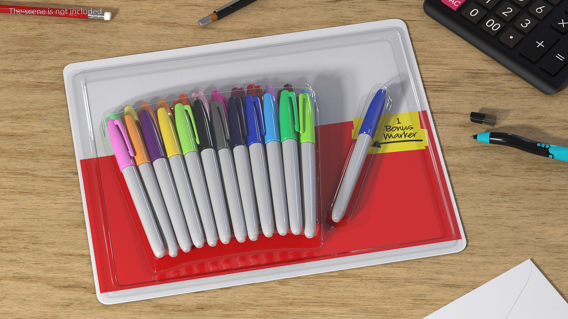 3D Permanent Markers 24 Assorted Colors