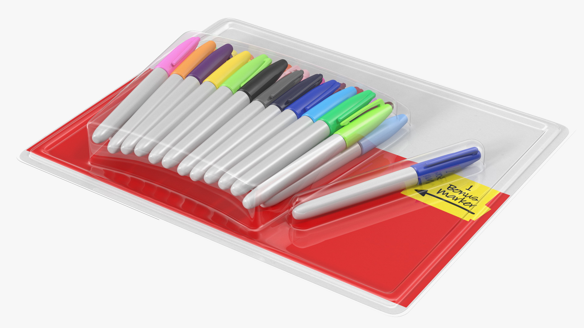 3D Permanent Markers 24 Assorted Colors