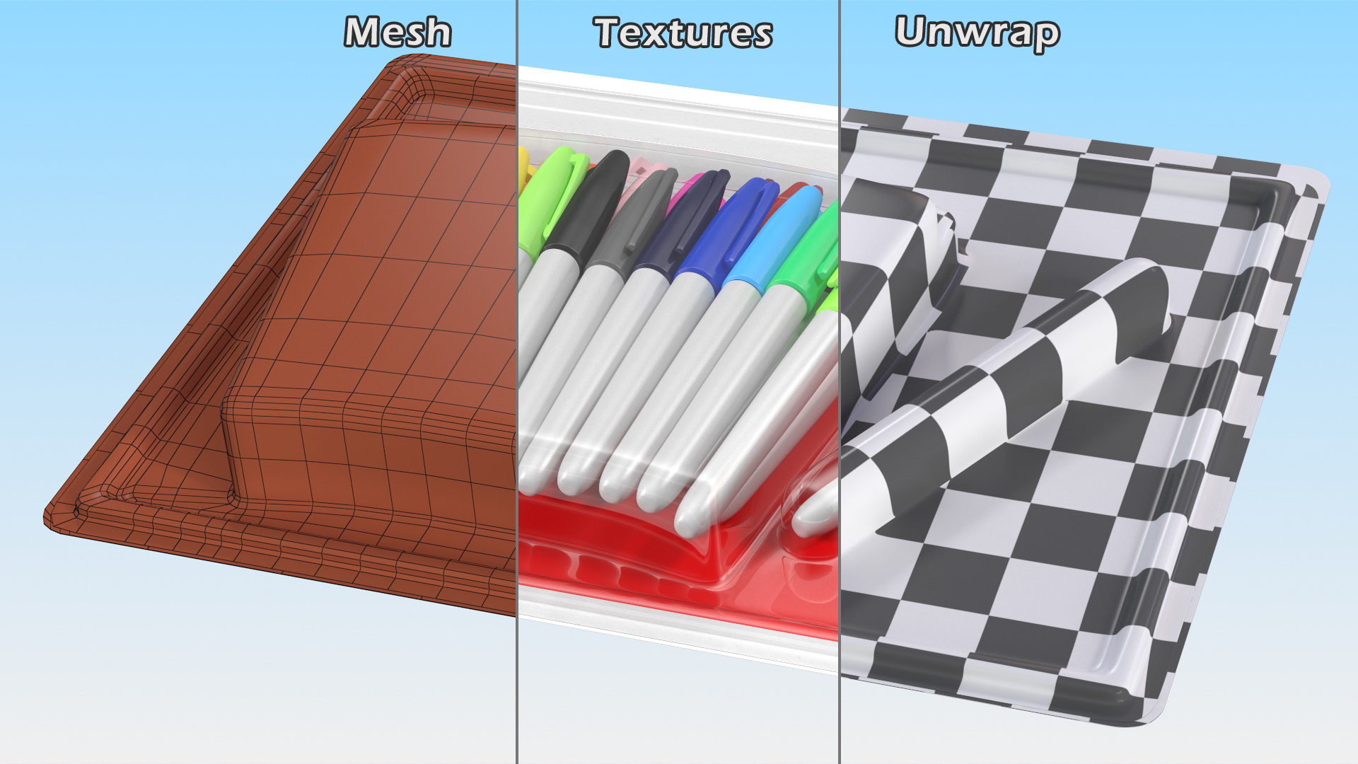 3D Permanent Markers 24 Assorted Colors