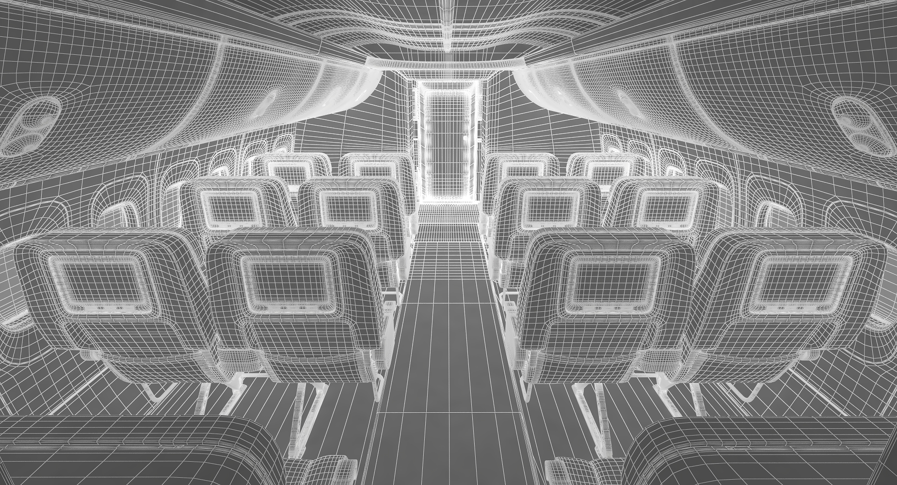 First Class Passenger Cabin 3D