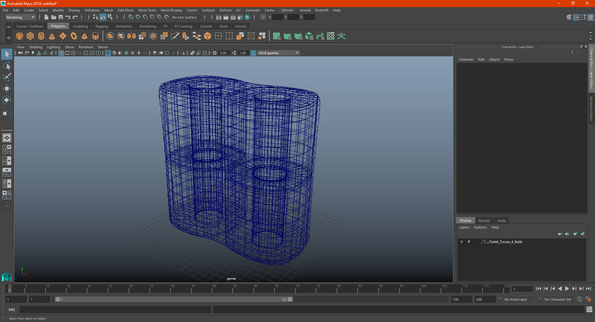 3D Toilet Tissue 4 Rolls