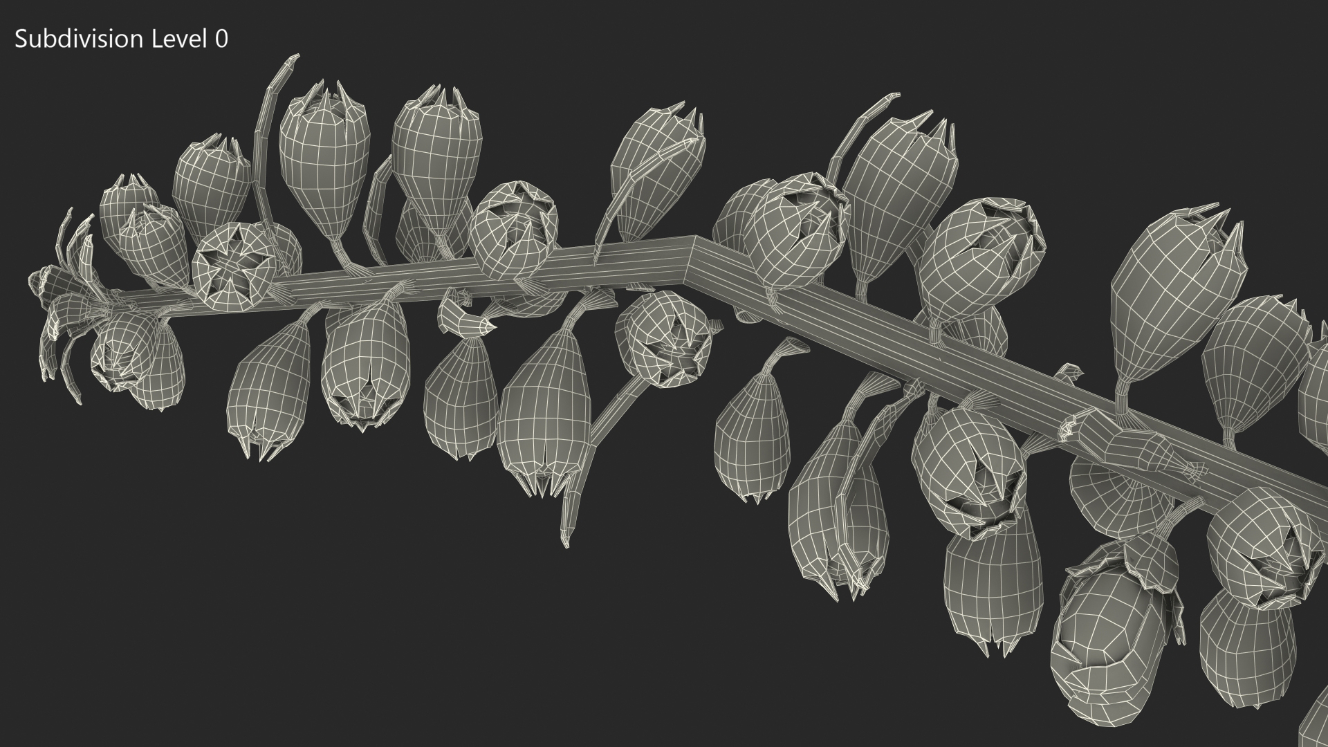 3D model Purple Foxglove Stem