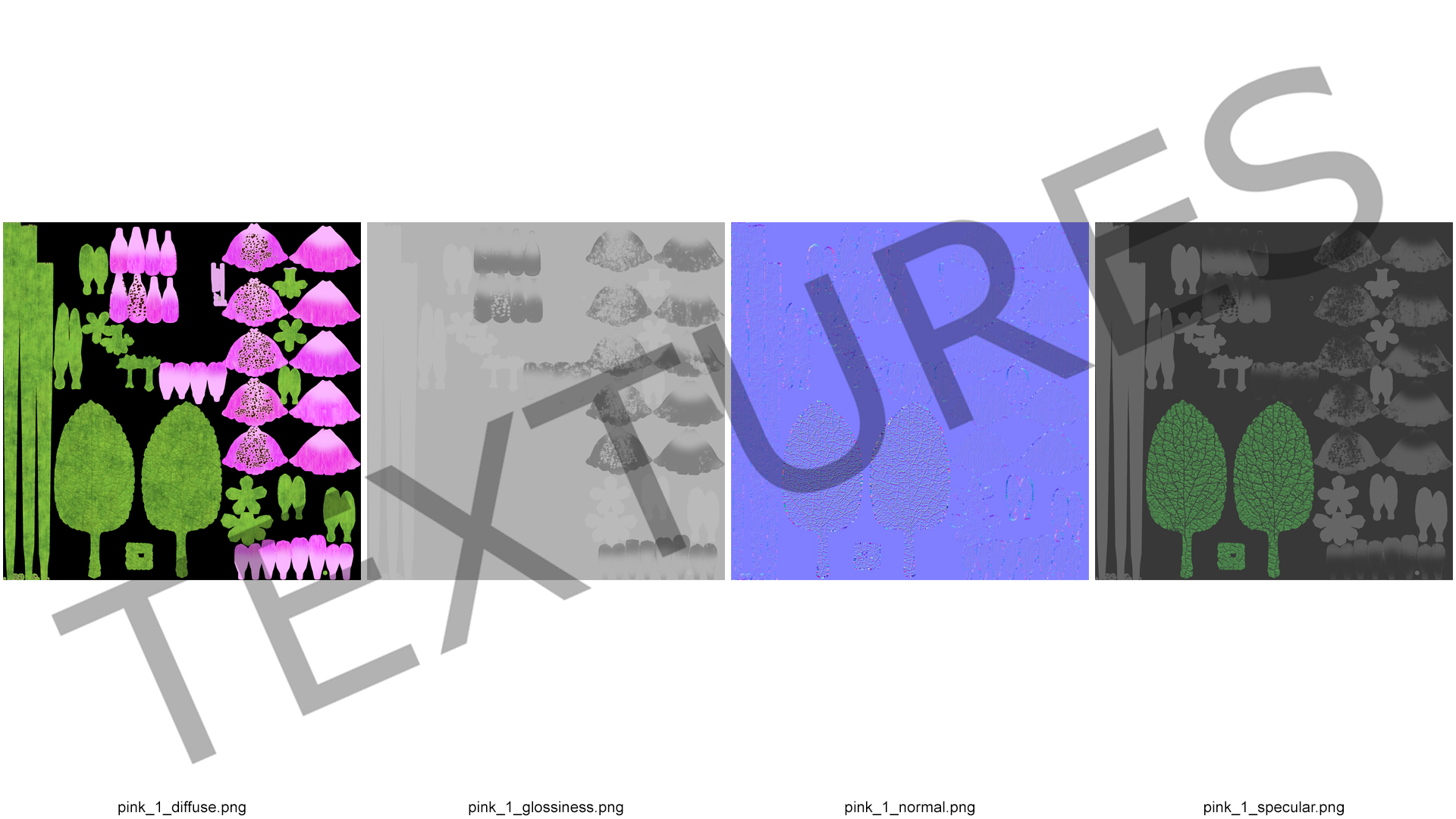 3D model Purple Foxglove Stem