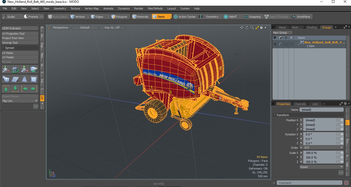 3D model New Holland Roll Belt 460