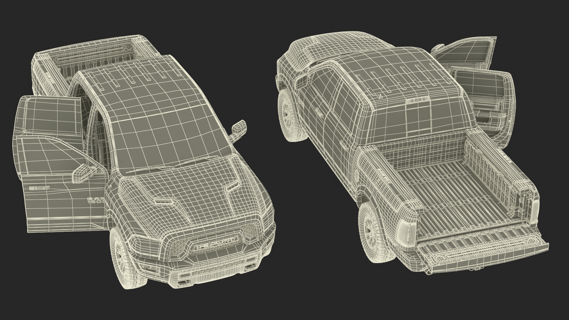 3D RAM 1500 Pickup Truck