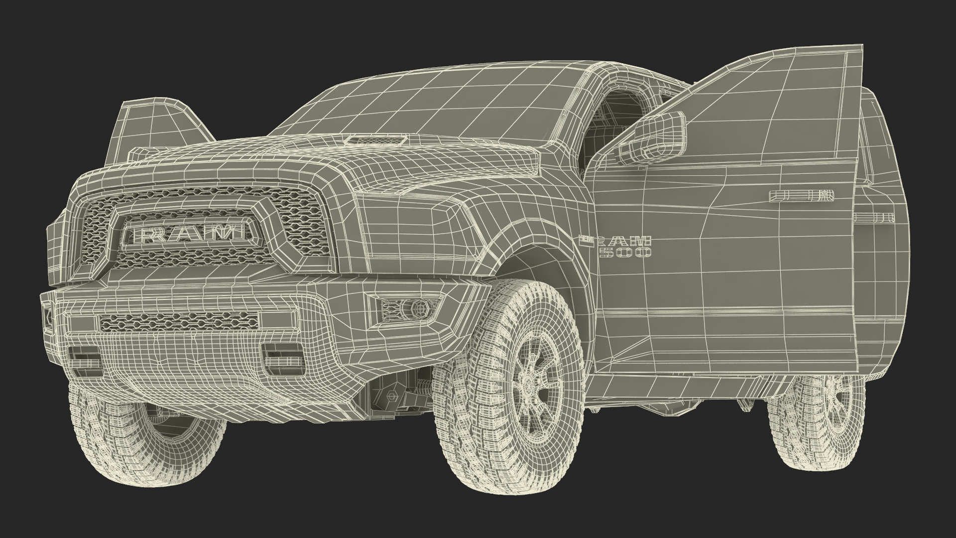 3D RAM 1500 Pickup Truck