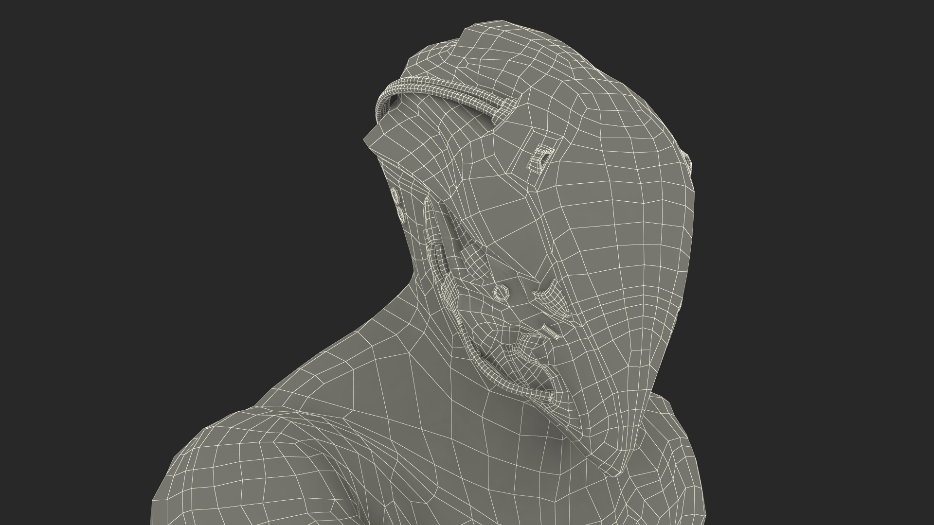 Futuristic Armored Soldier with Energy Blade 3D model