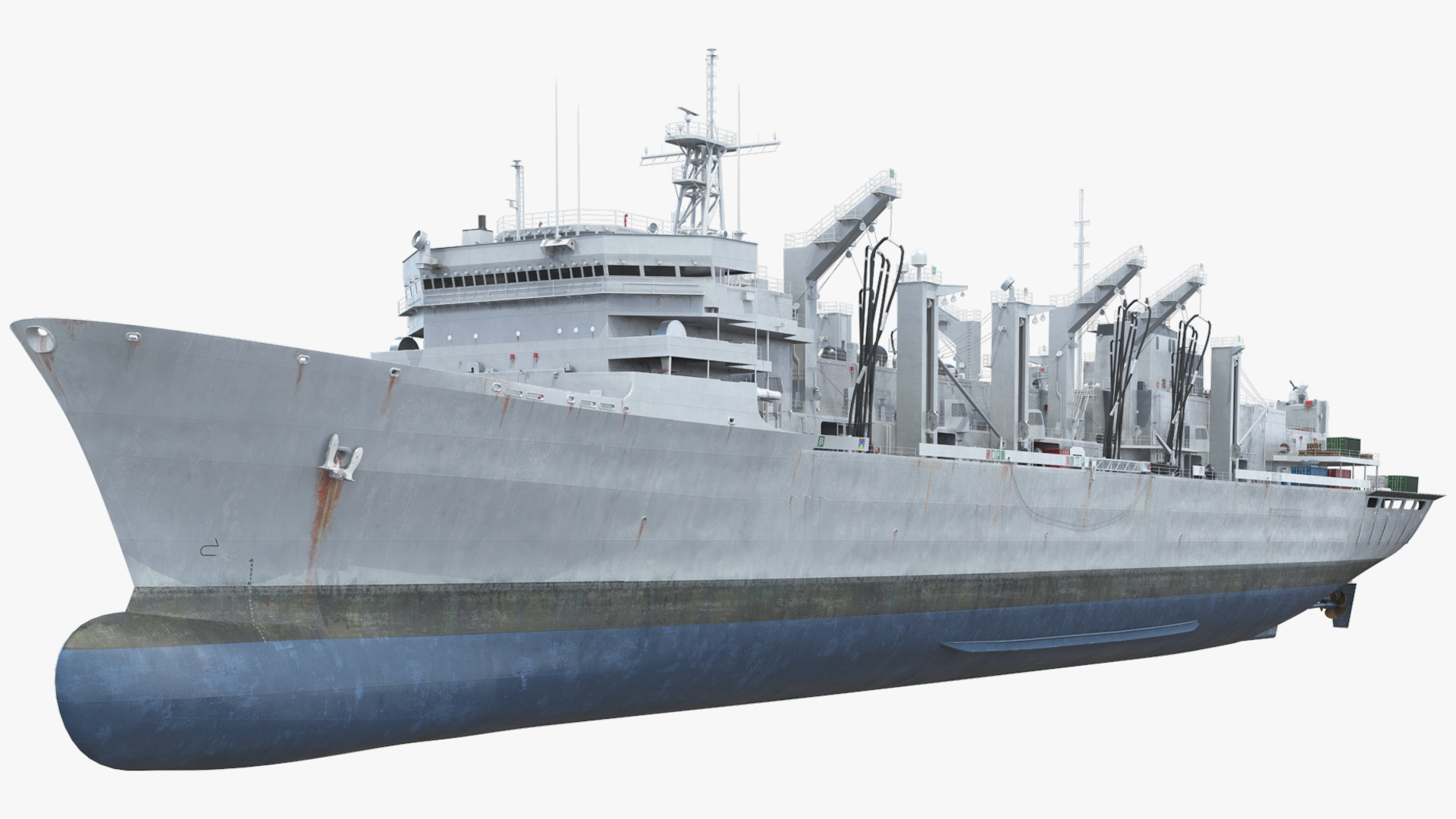 USNS Arctic T AOE 8 Fast Combat Support Ship - Rigged