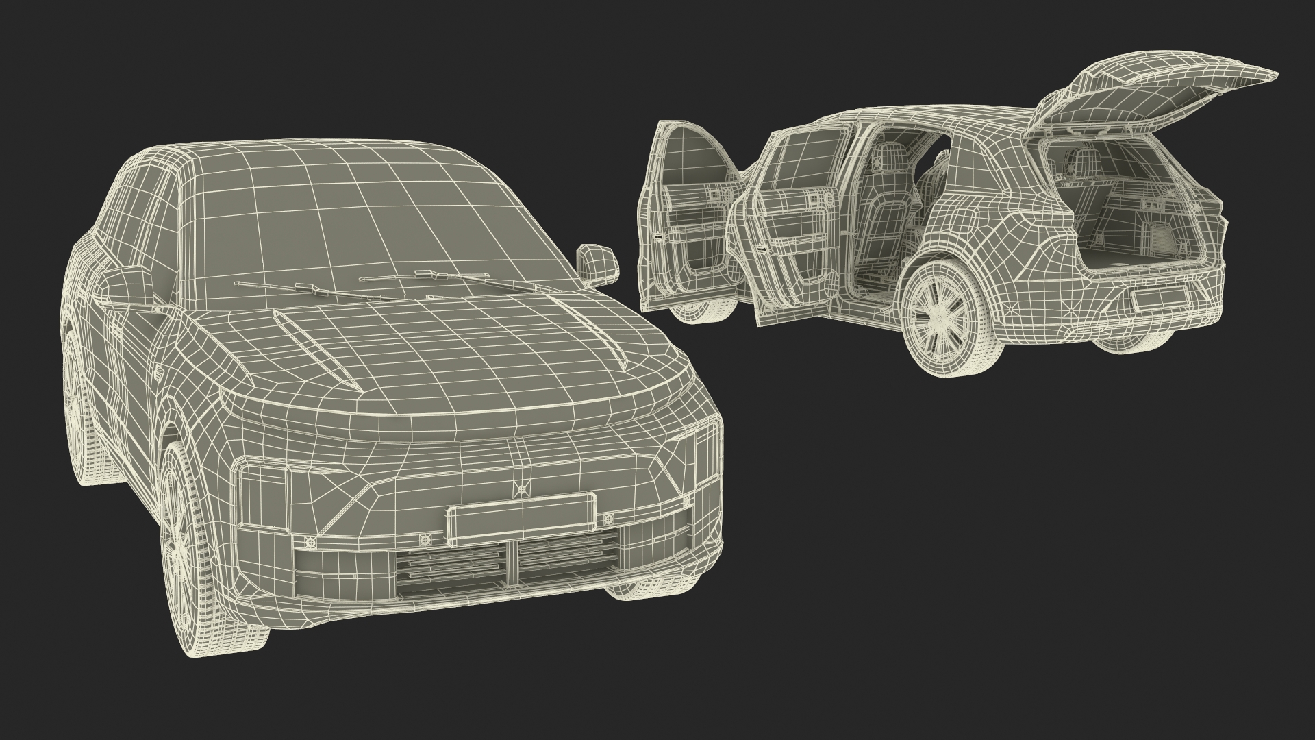 Crossover Phantom Black Simplified 3D model