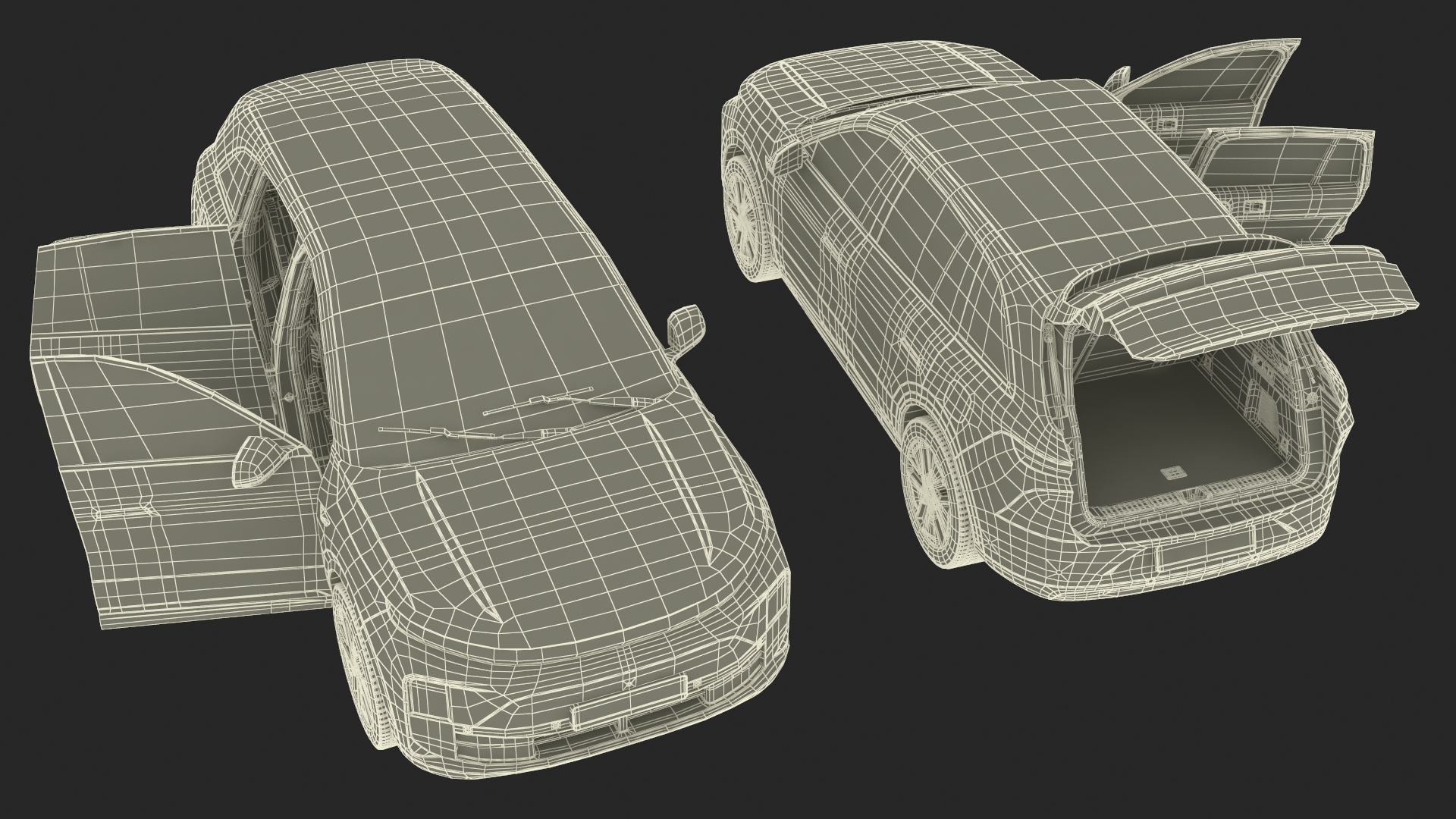 Crossover Phantom Black Simplified 3D model