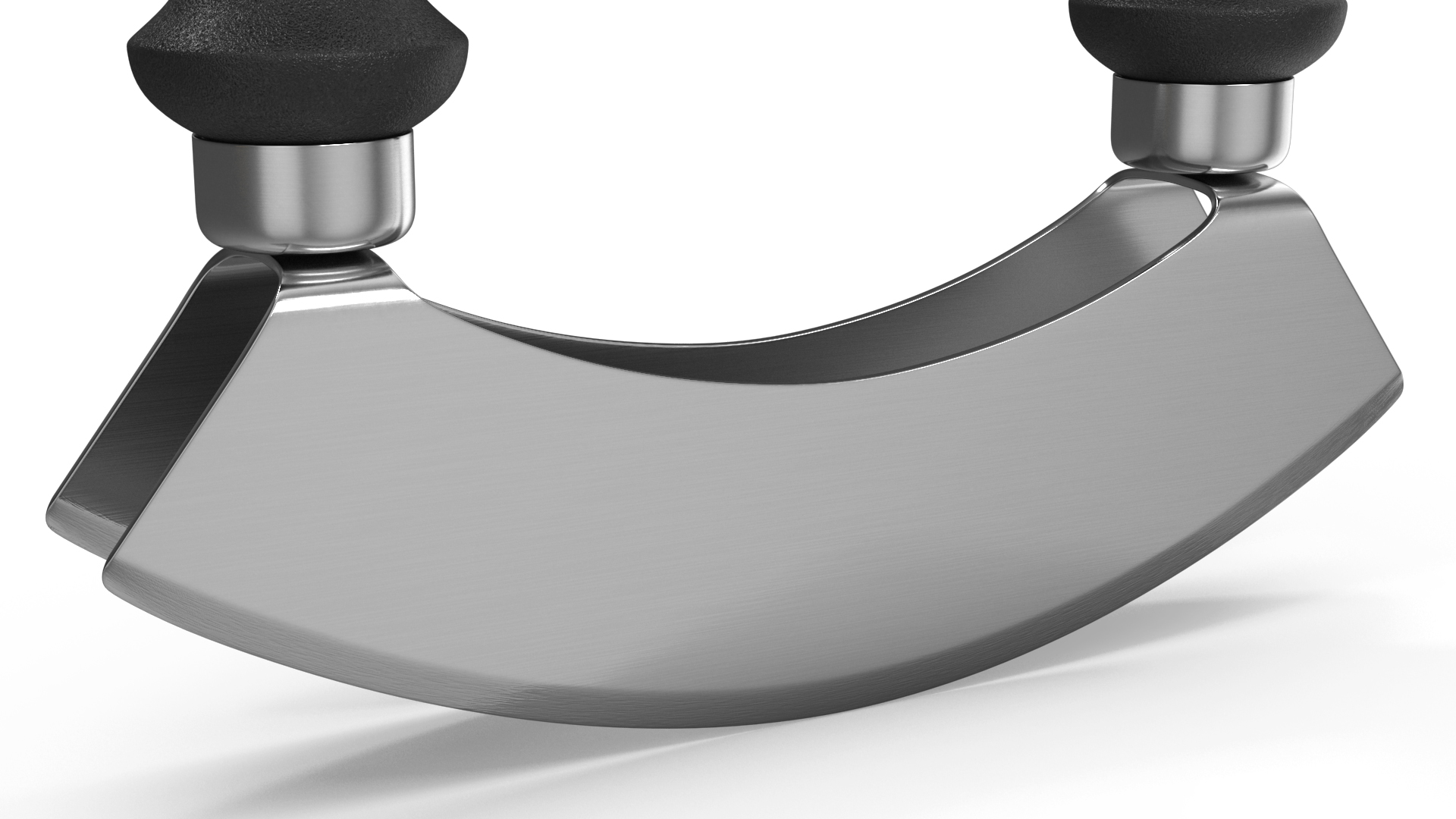 3D model Mezzaluna with Two Blades and Plastic Handles