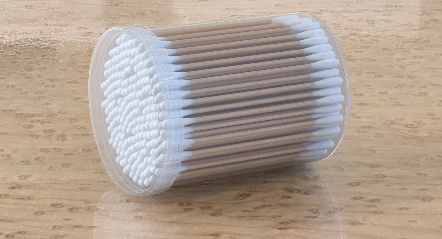 3D Hygienic Cotton Swabs