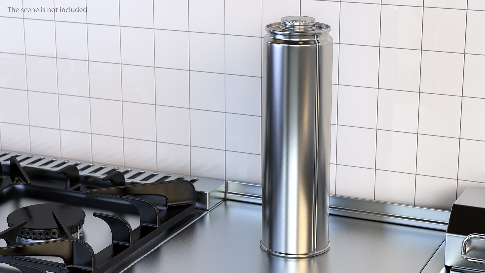 3D Olive Oil Metal Can Set model