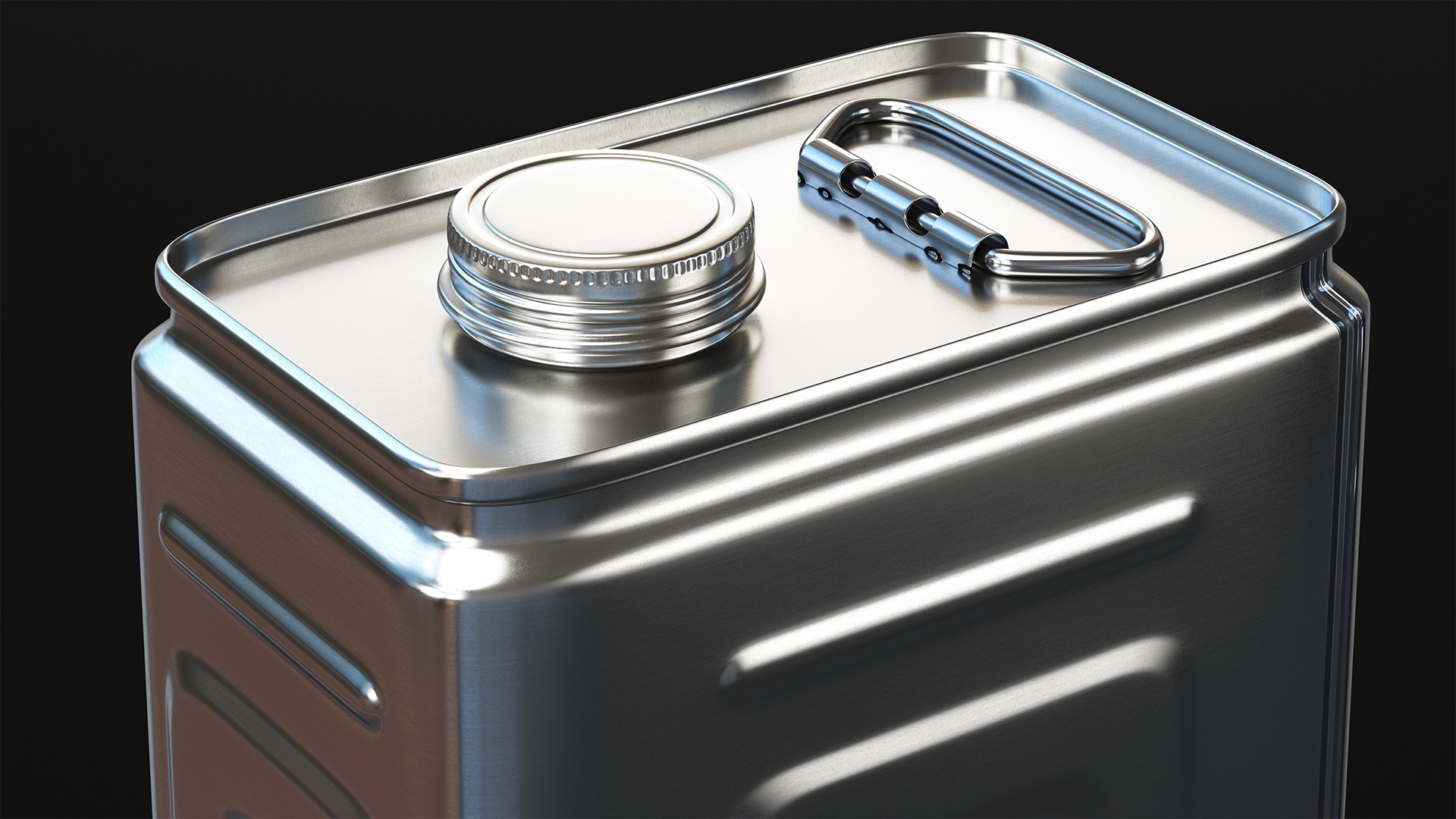 3D Olive Oil Metal Can Set model