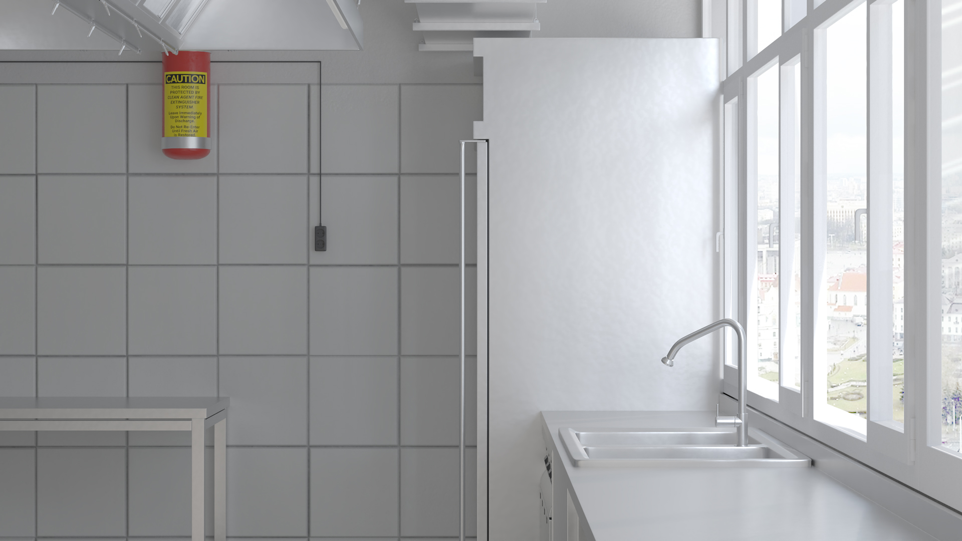 Commercial Kitchen Empty 3D model