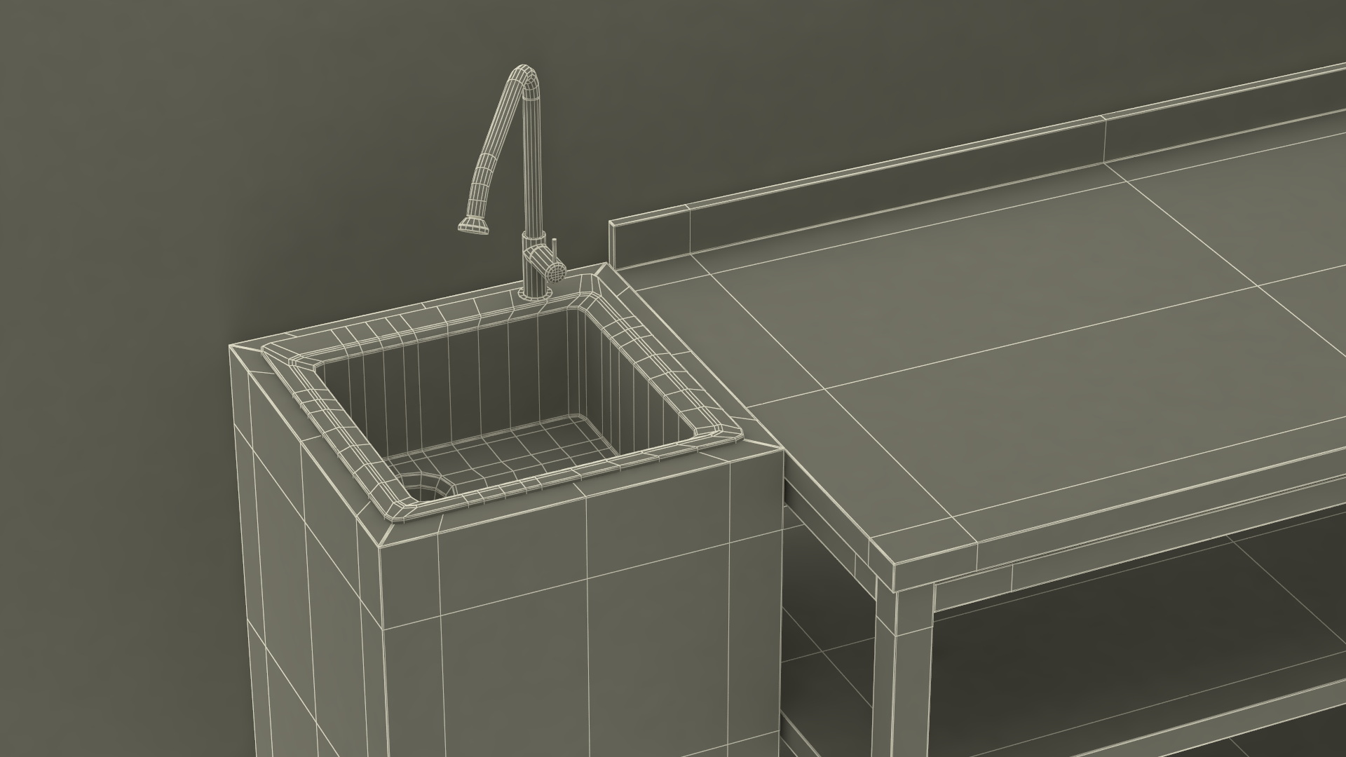 Commercial Kitchen Empty 3D model