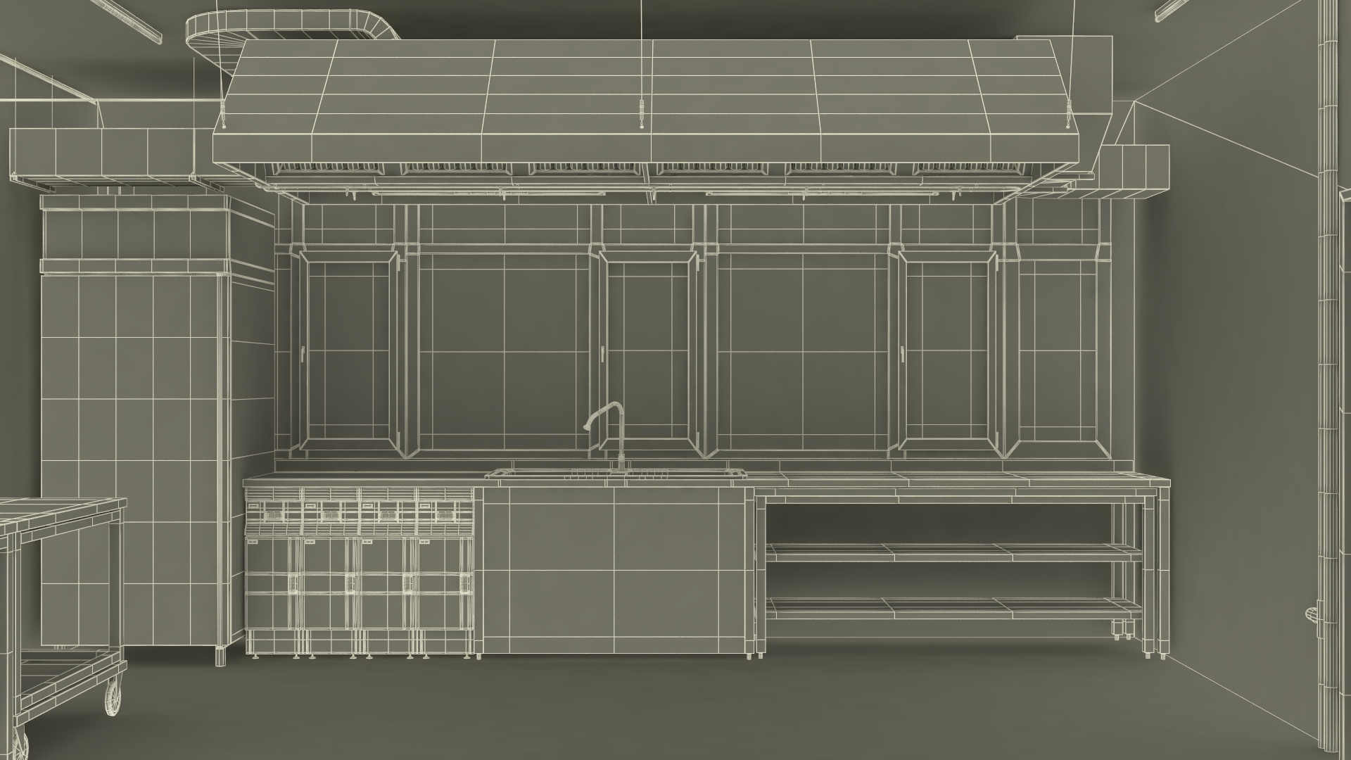 Commercial Kitchen Empty 3D model