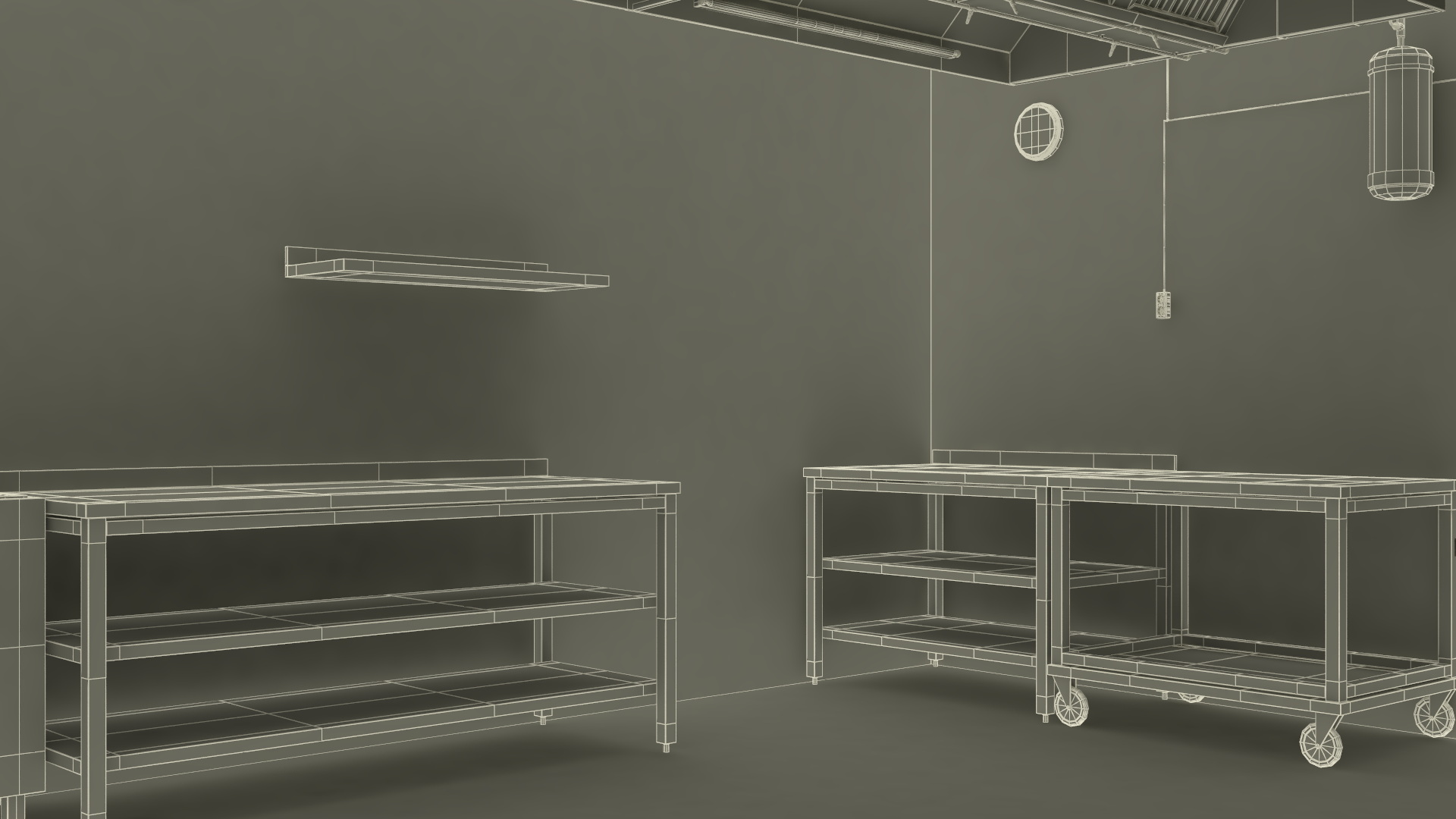 Commercial Kitchen Empty 3D model