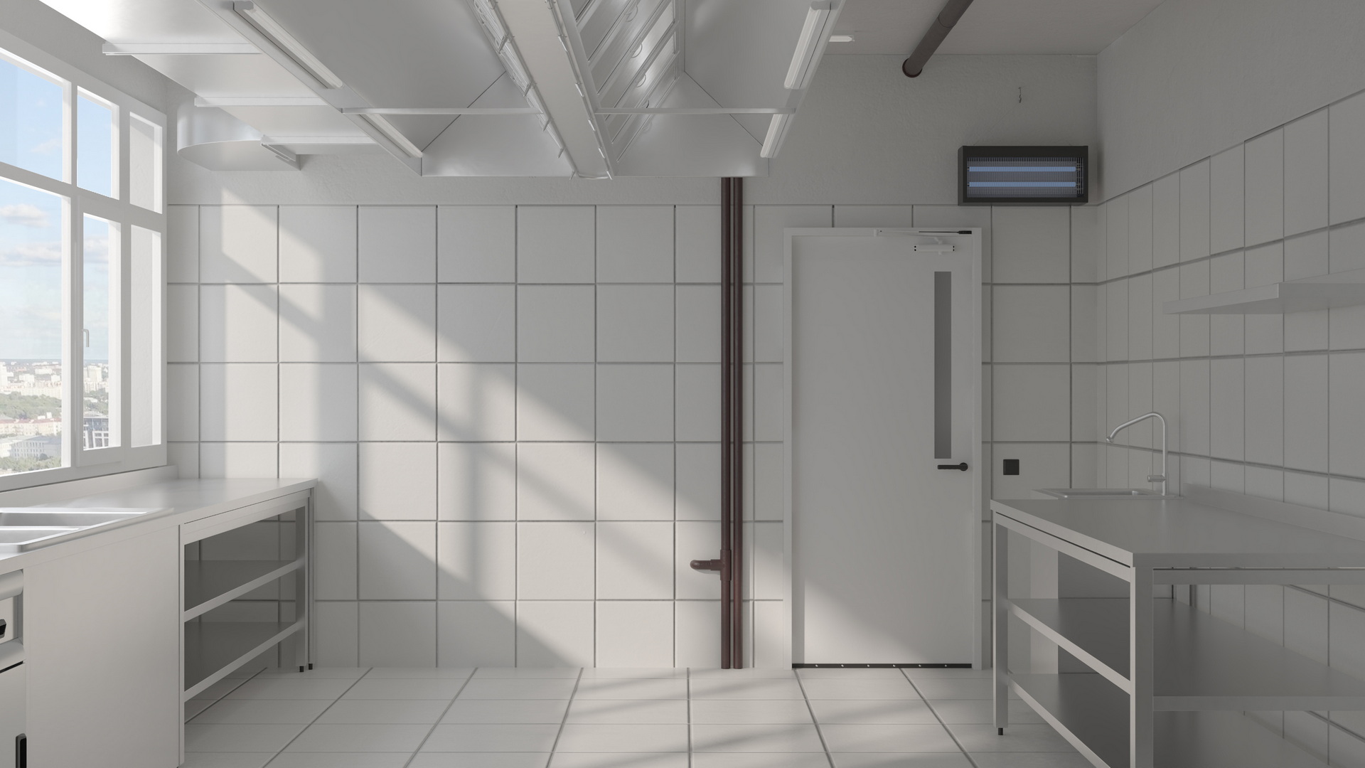 Commercial Kitchen Empty 3D model
