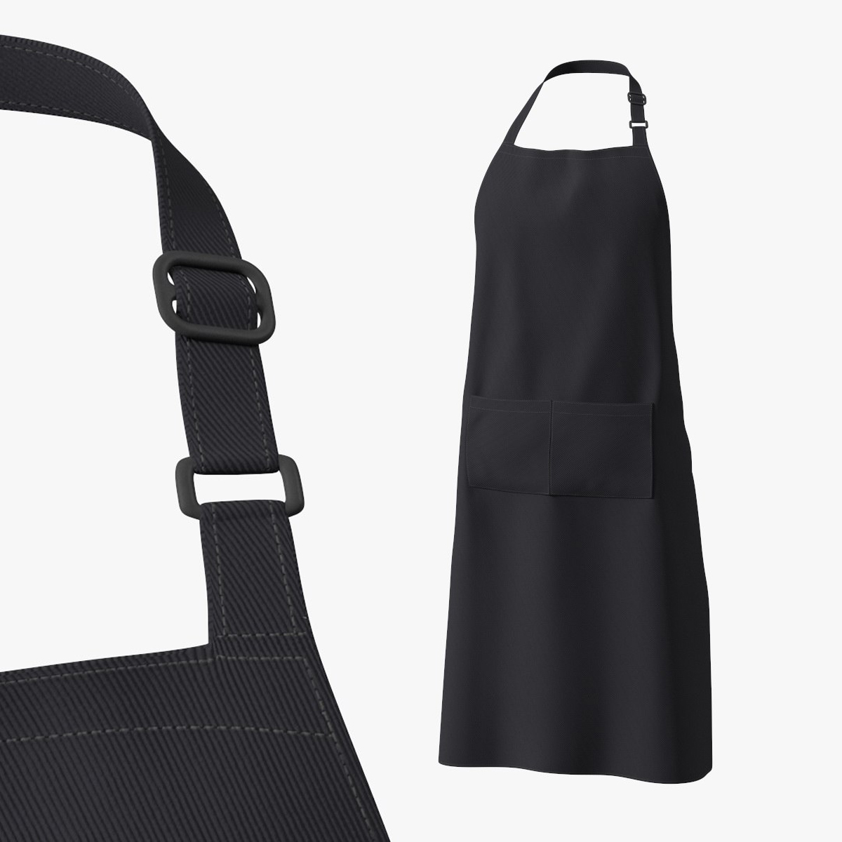 Mens Cooking Apron Black