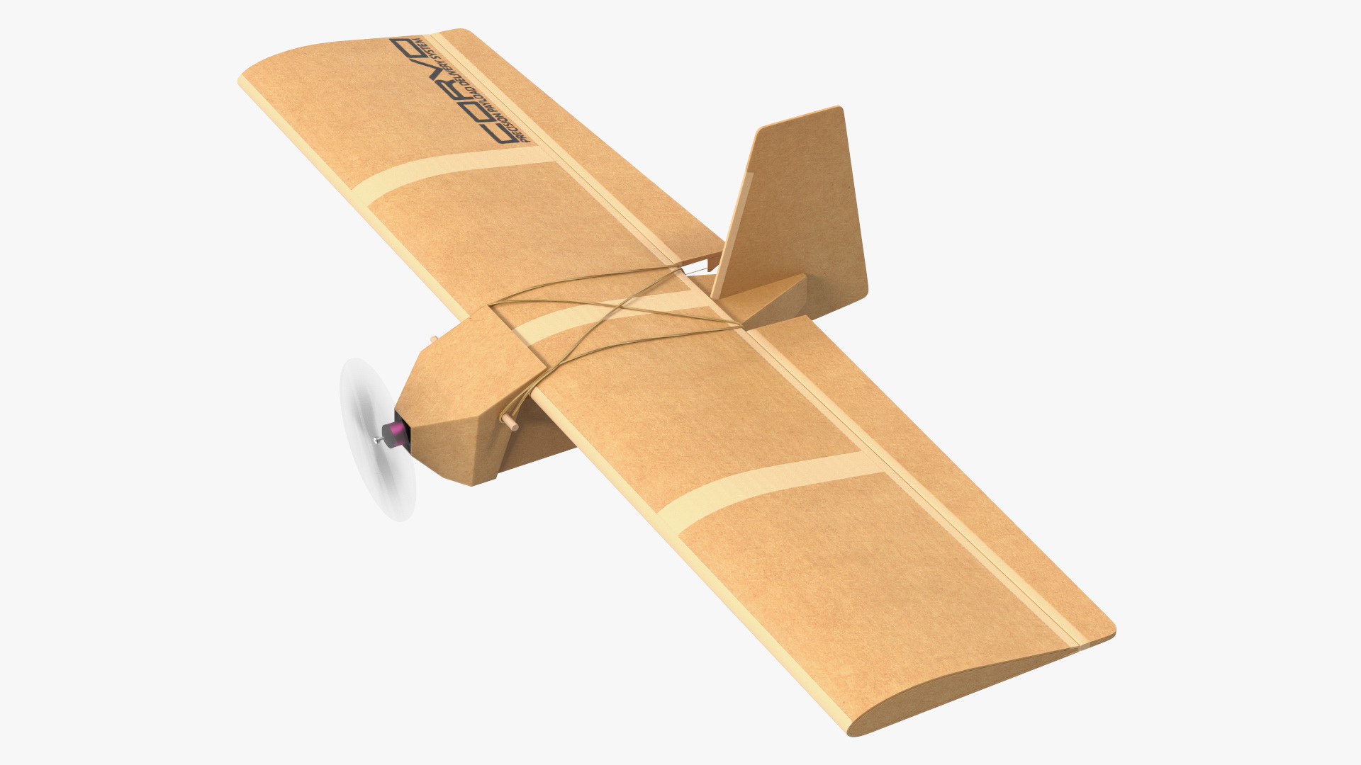 3D Cardboard Drone SYPAQ Flying model