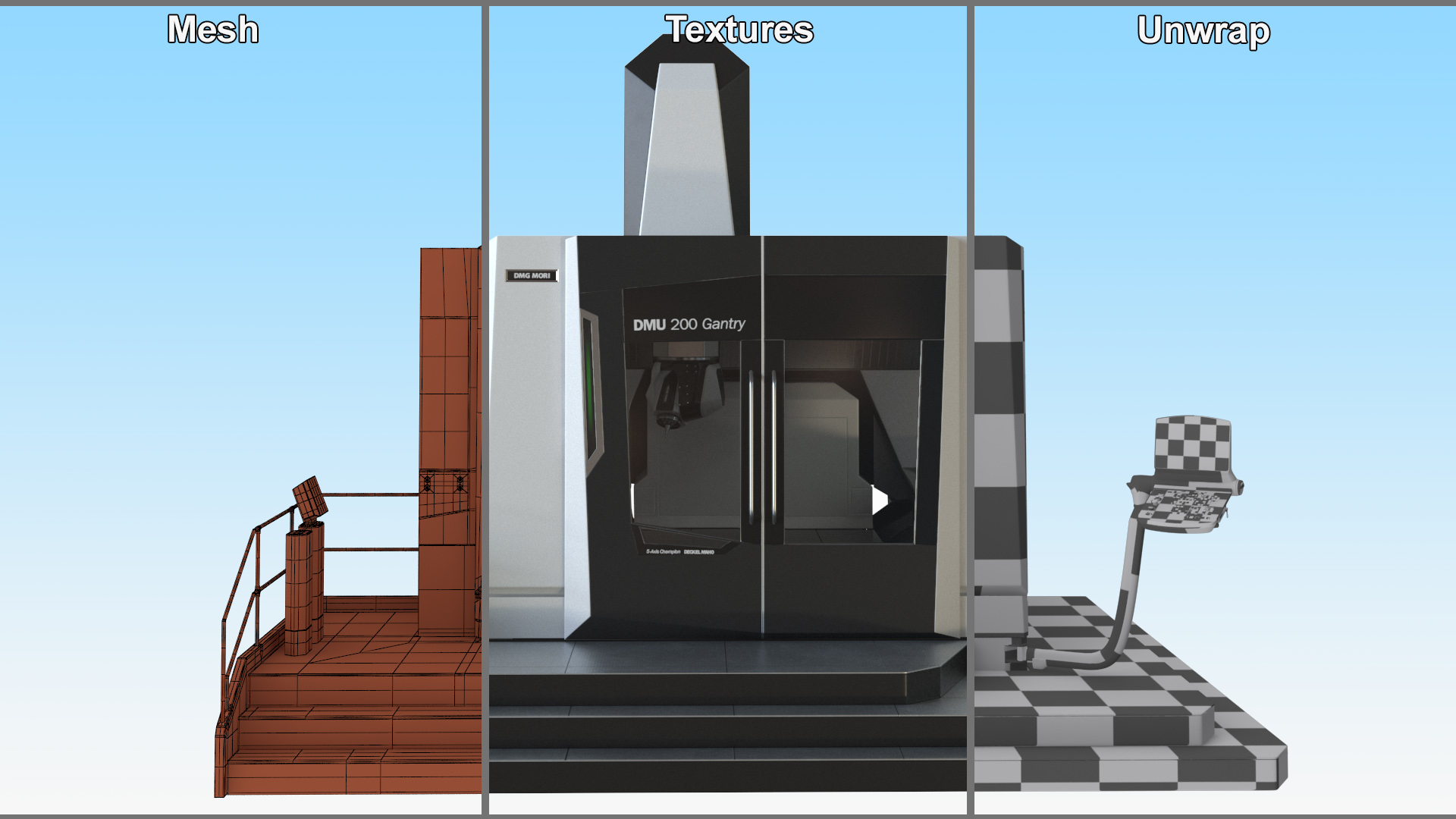 3D DMU 200 Gantry CNC Machine