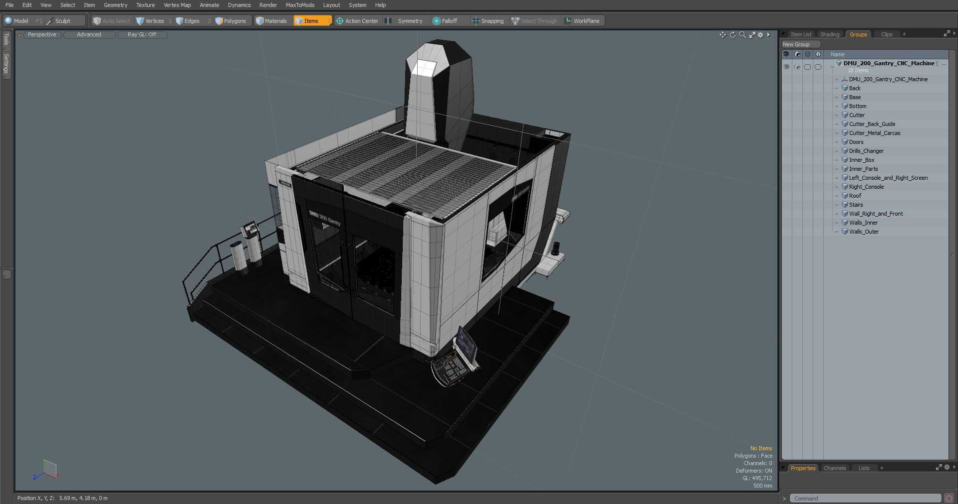 3D DMU 200 Gantry CNC Machine